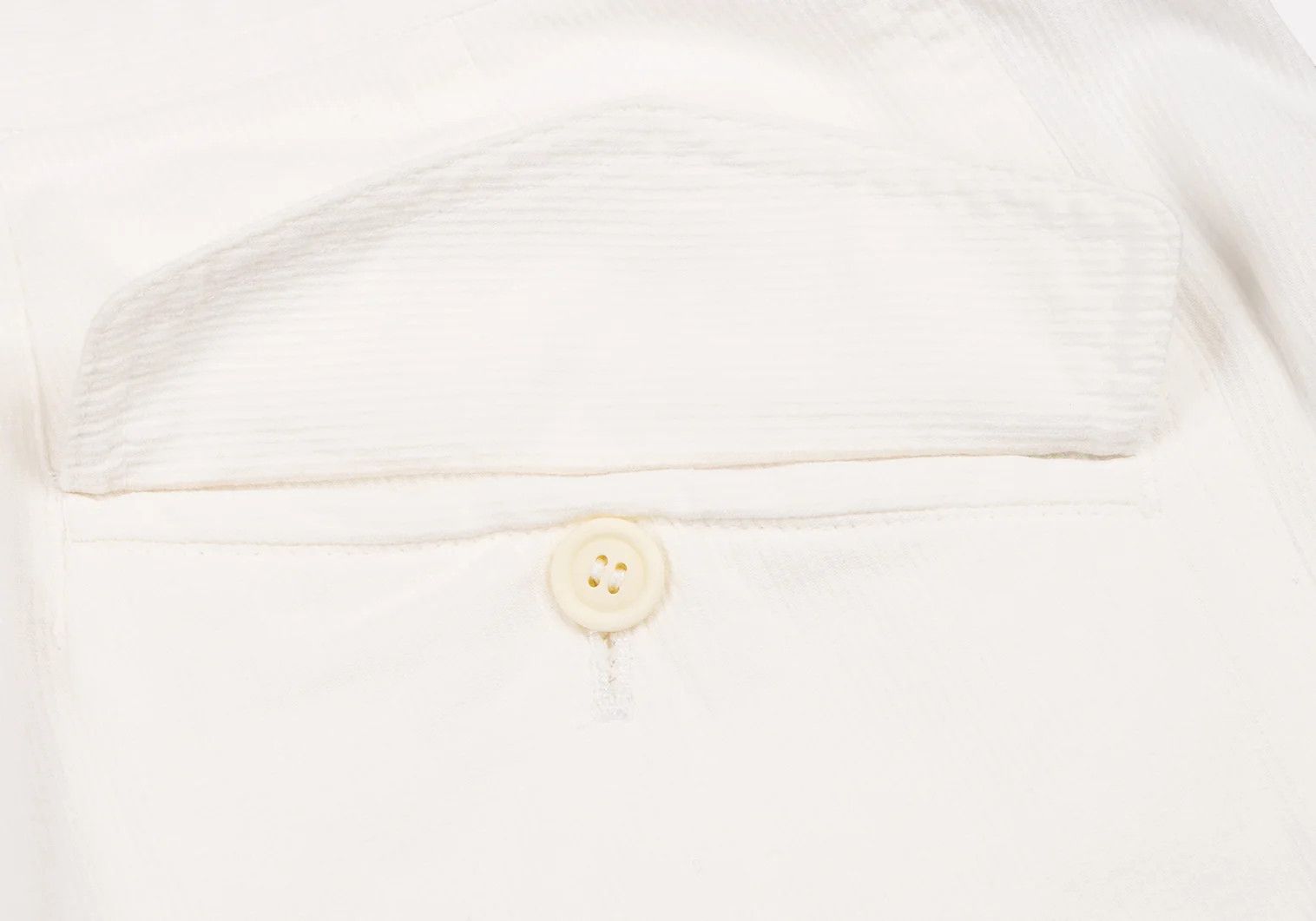 Issey Miyake Cotton Pinstripe Design Side Belt Shorts in Off White Size US 30 / EU 46 - 12 Thumbnail