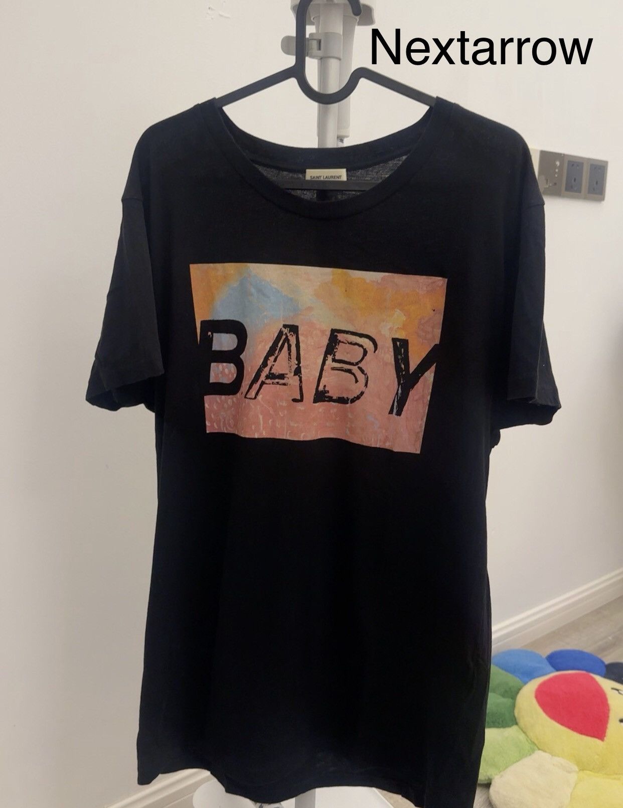 Saint Laurent Paris × Yves Saint Laurent Saint Laurent 16ss Hedi period Baby short sleeved T-shirt Size US M / EU 48-50 / 2 - 2 Thumbnail