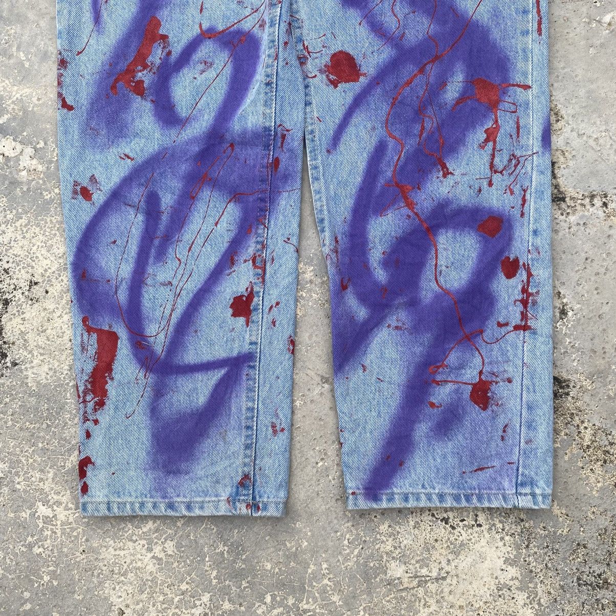 If Six Was Nine De Ondo Seoul city paint splatter denim jeans CDG Size US 28 / EU 44 - 3 Thumbnail