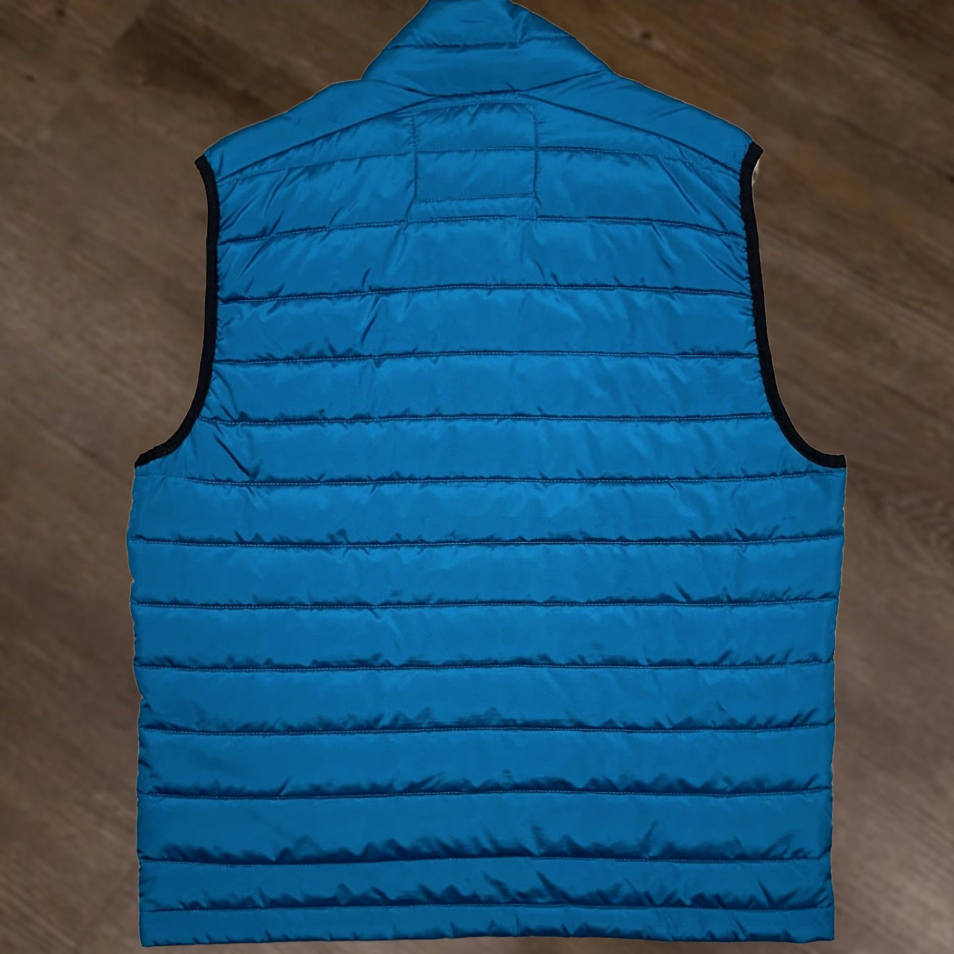 Aeropostale AeroPostale Remixed Down Puffer Vest Men M Blue Full Zip Pocket Outdoor EUC Size US M / EU 48-50 / 2 - 1 Thumbnail