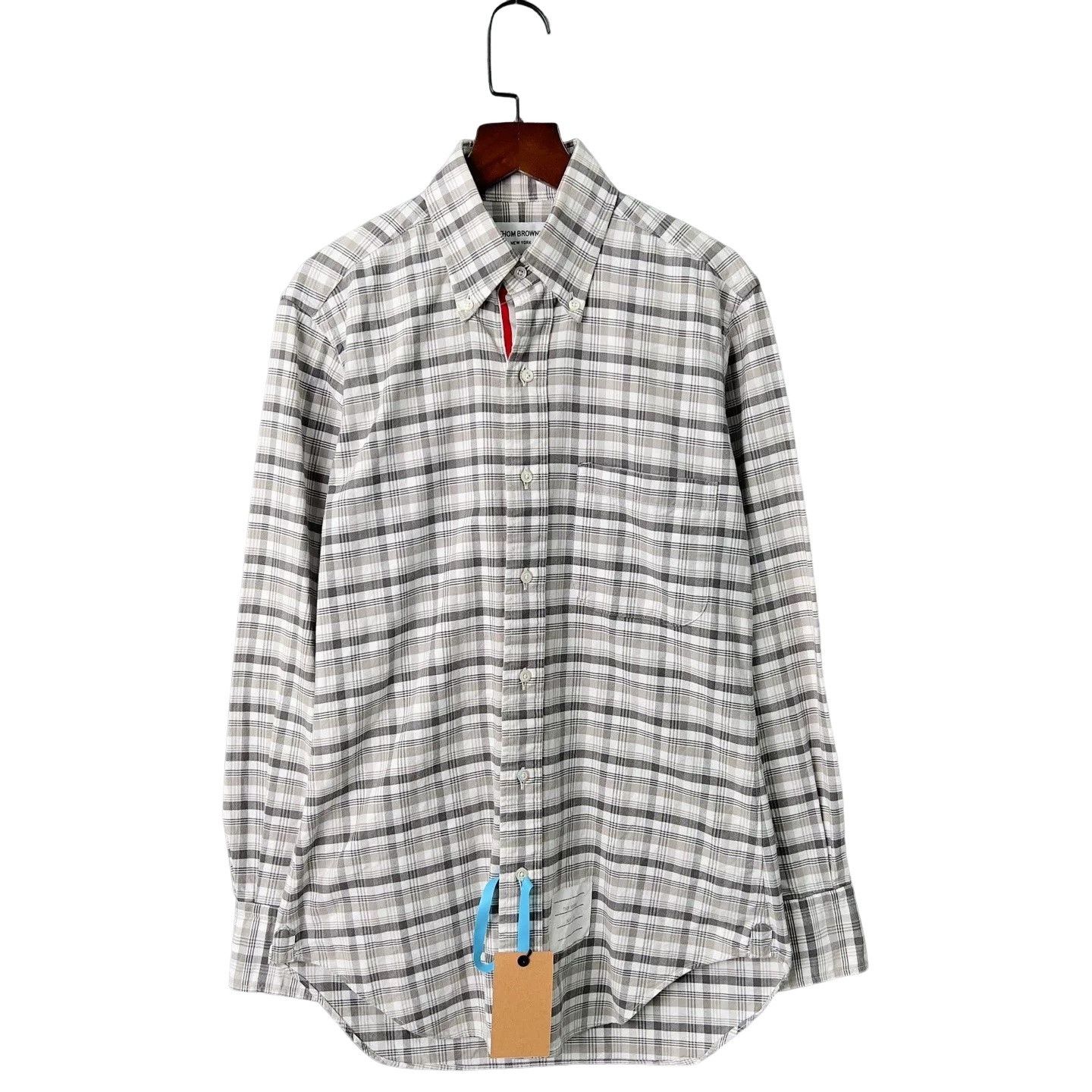 Thom Browne Thom Browne Plaid Button Up Shirt Size 0 Size US XS / EU 42 / 0 - 1 Thumbnail