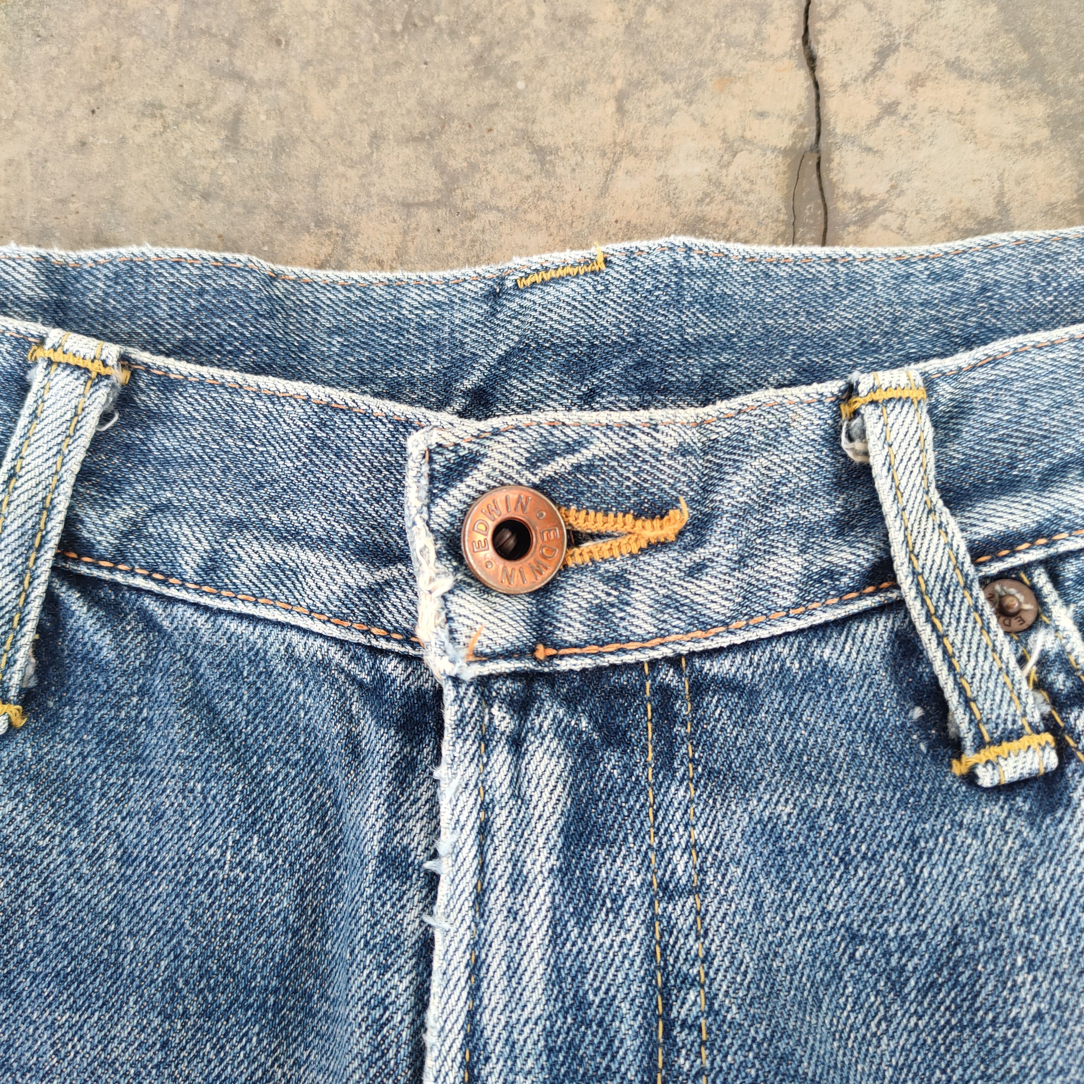 Edwin W34 VINTAGE EDWIN 505X SELVEDGE FADED DENIM PANTS Size US 34 / EU 50 - 6 Thumbnail