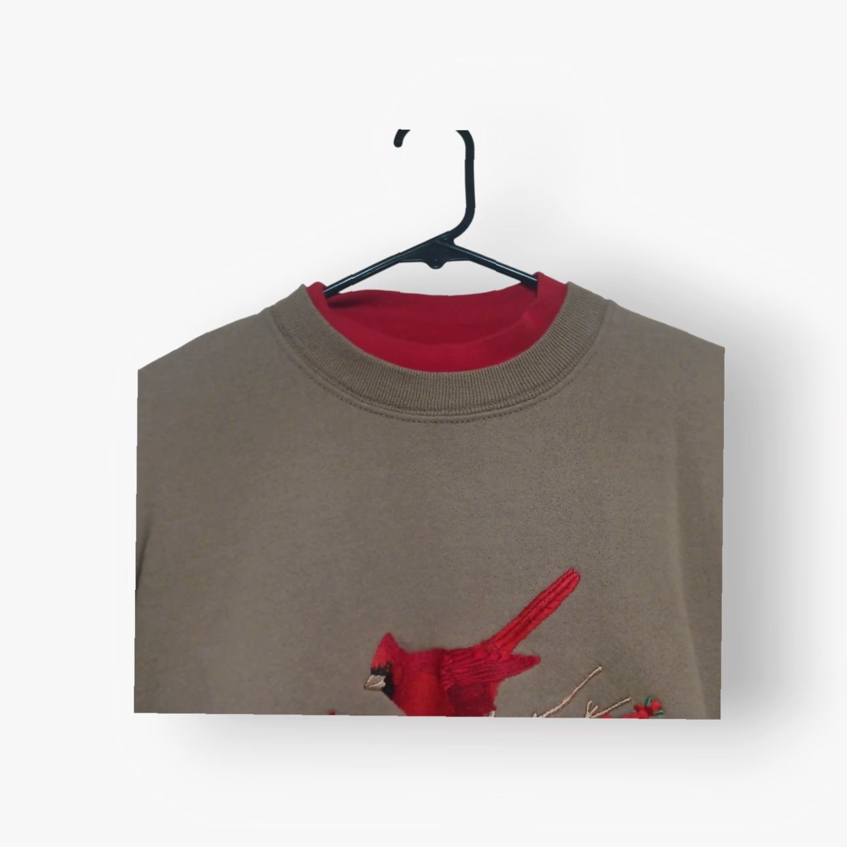 Lee VINTAGE Lee Sweatshirt Womens L Cardinal Missouri USA Made Crew Neck Pullover Heavyweight Long Sleeve Brown/Tan Cotton Polyester Size L / US 10 / IT 46 - 6 Thumbnail