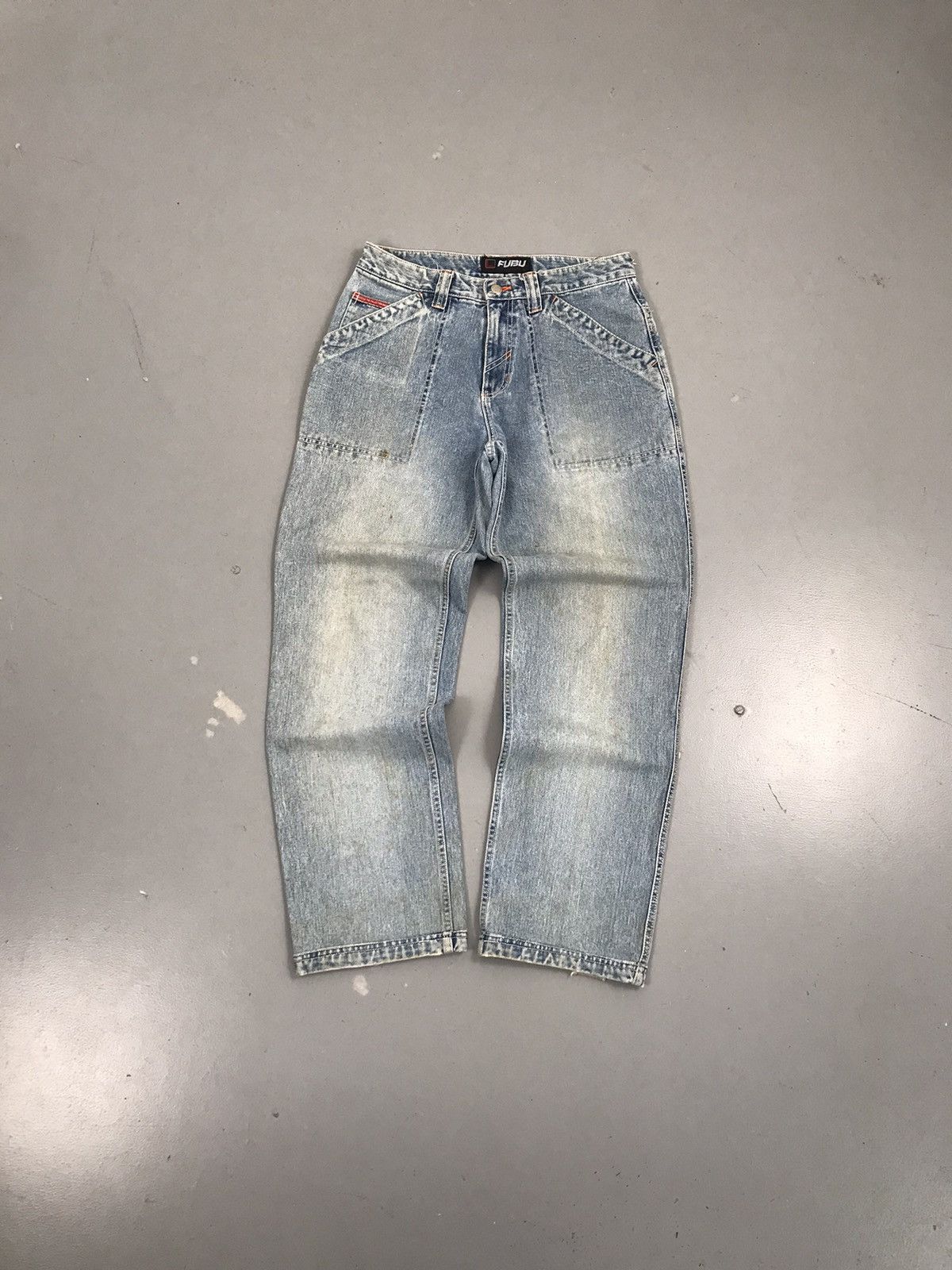 Fubu × Vintage Vintage Fubu SpellOut tapered fit denim Size US 31 - 3 Thumbnail