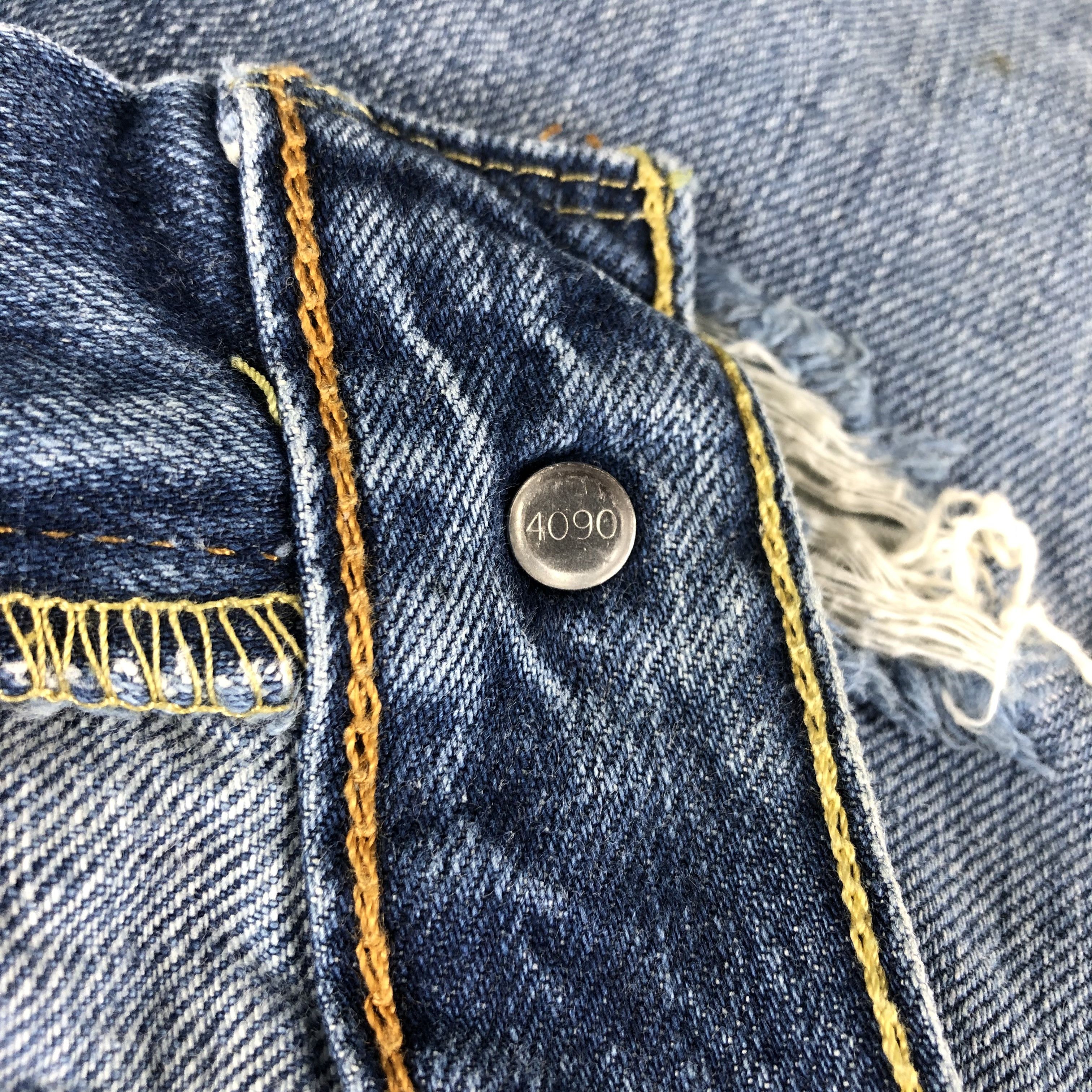Levi's Levi's 511 Jeans Distressed Denim KJ965 Size US 34 / EU 50 - 18 Thumbnail