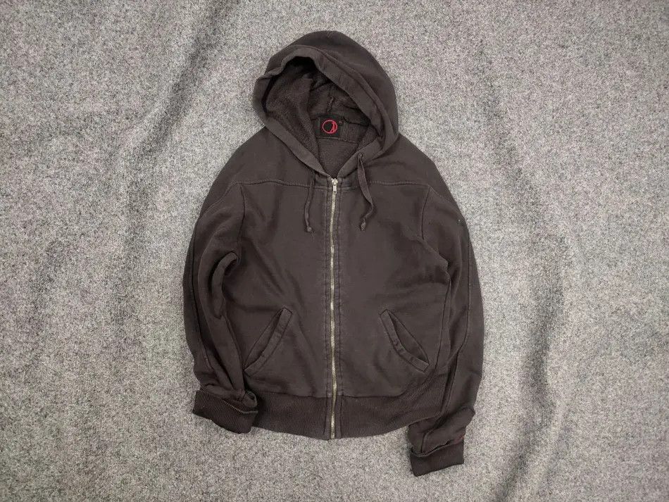 Vintage 90's levis Engineered Brown faded Logo zip hoodie