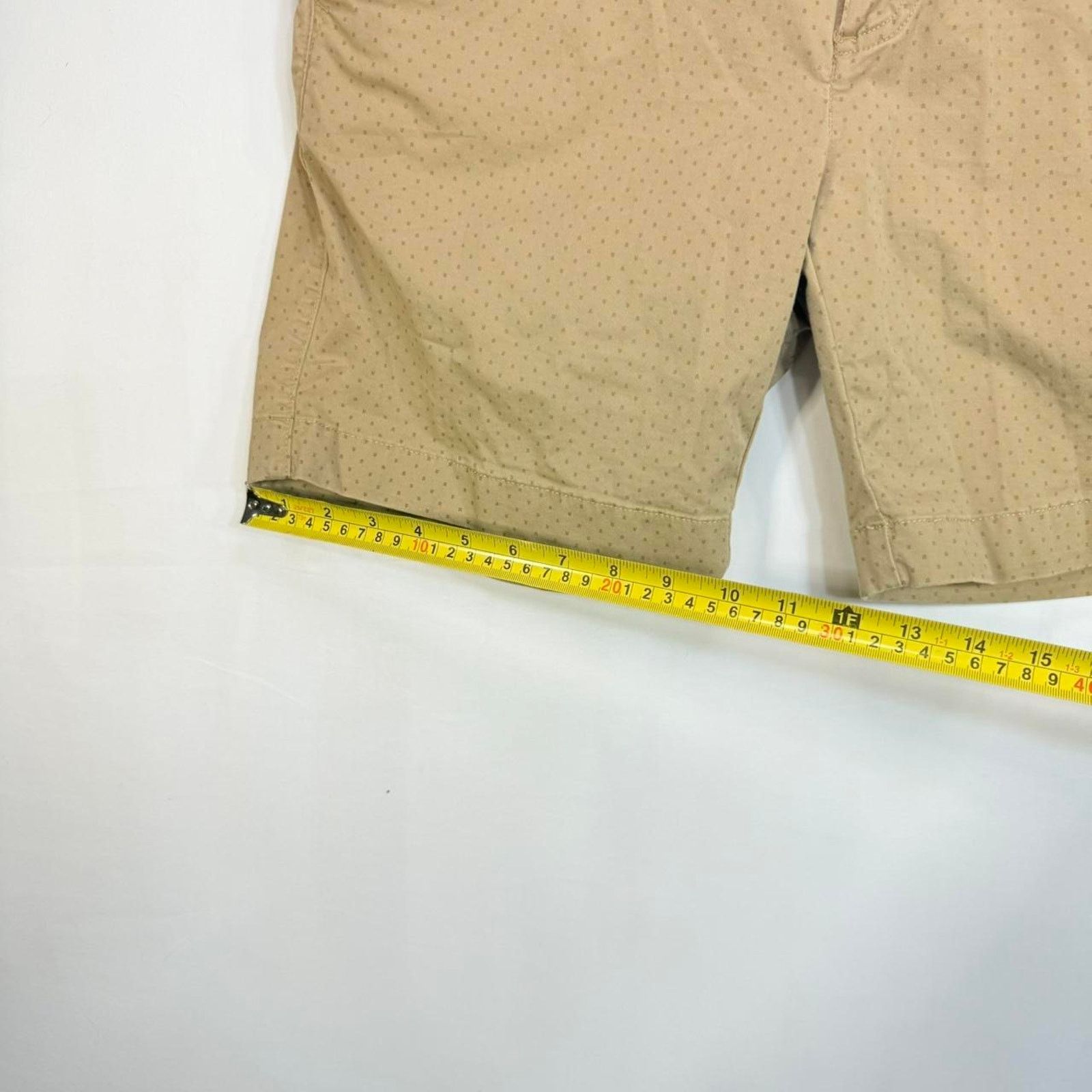 Roundtree & Yorke Tan Patterned Roundtree Yorke Trim Fit Chino Golf Shorts 34 Size US 34 / EU 50 - 5 Thumbnail