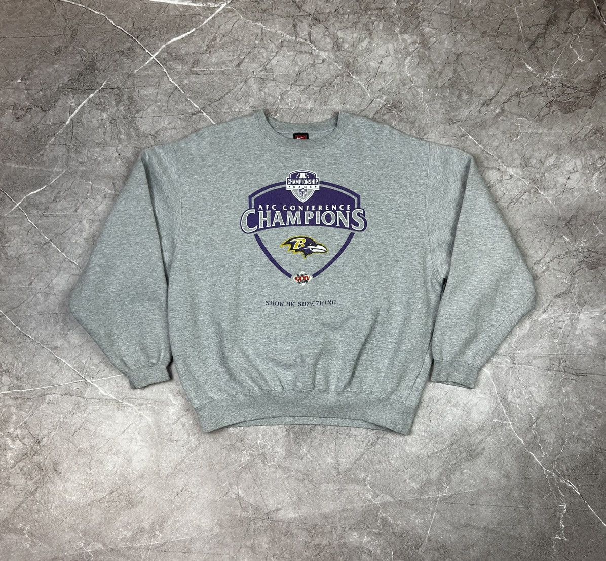 Nike Vintage Y2K Nike Baltimore Ravens Super Bowl XXXV Sweatshirt Size US XL / EU 56 / 4 - 2 Thumbnail