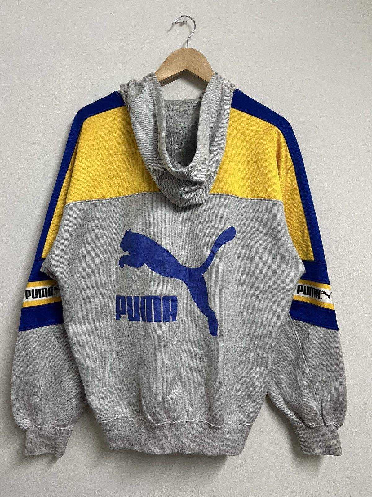 Japanese Brand 💥Vintage PUMA BIG LOGO Hoodie Size US L / EU 52-54 / 3 - 1 Thumbnail