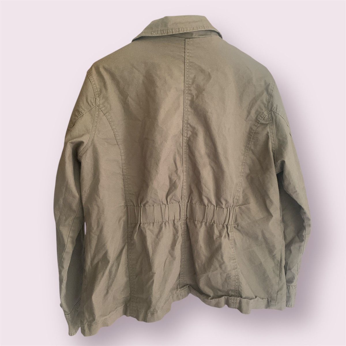 Vintage Khaki Green Utility Jacket Size XL / US 12-14 / IT 48-50 - 2 Thumbnail