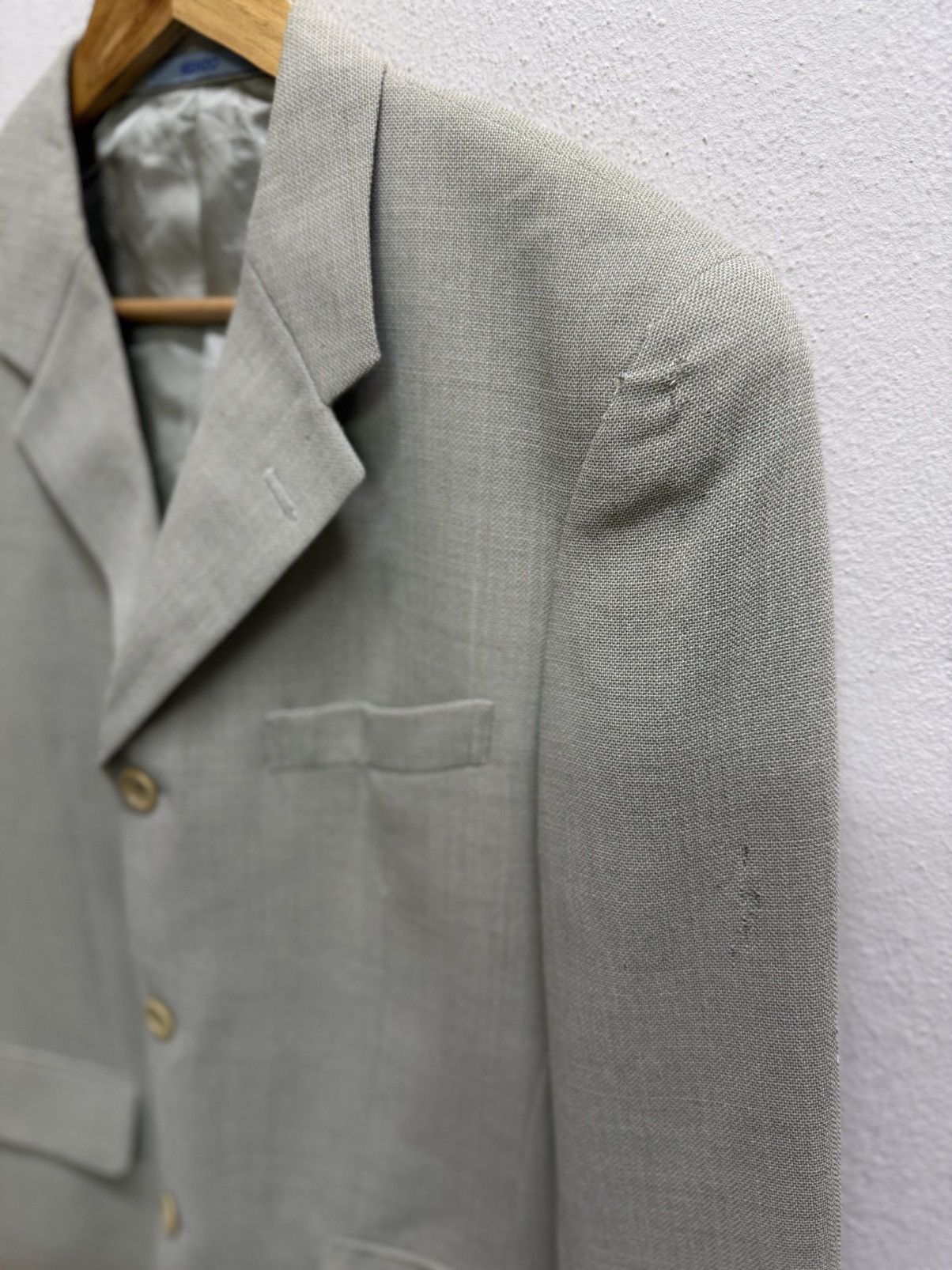 Kenzo VINTAGE 90s KENZO HOMME LINEN BLAZER Size 40S - 23 Thumbnail