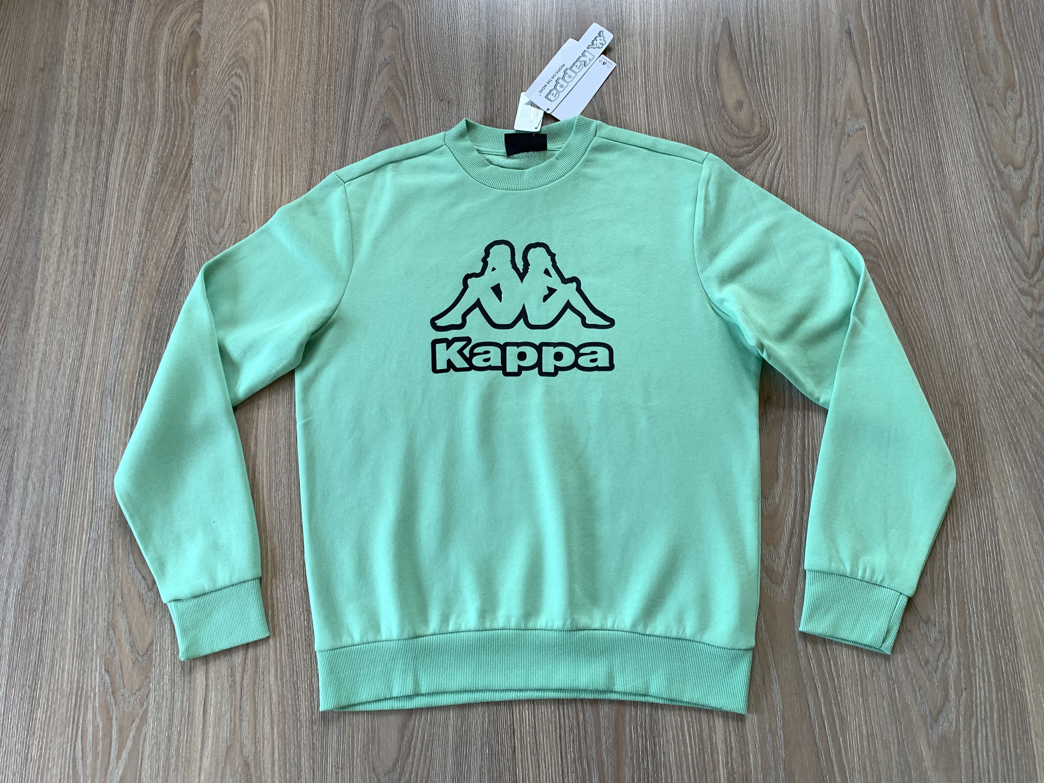 Kappa Kappa New Light Green Big Print Cotton Sweatshirt Size US M / EU 48-50 / 2 - 2 Thumbnail