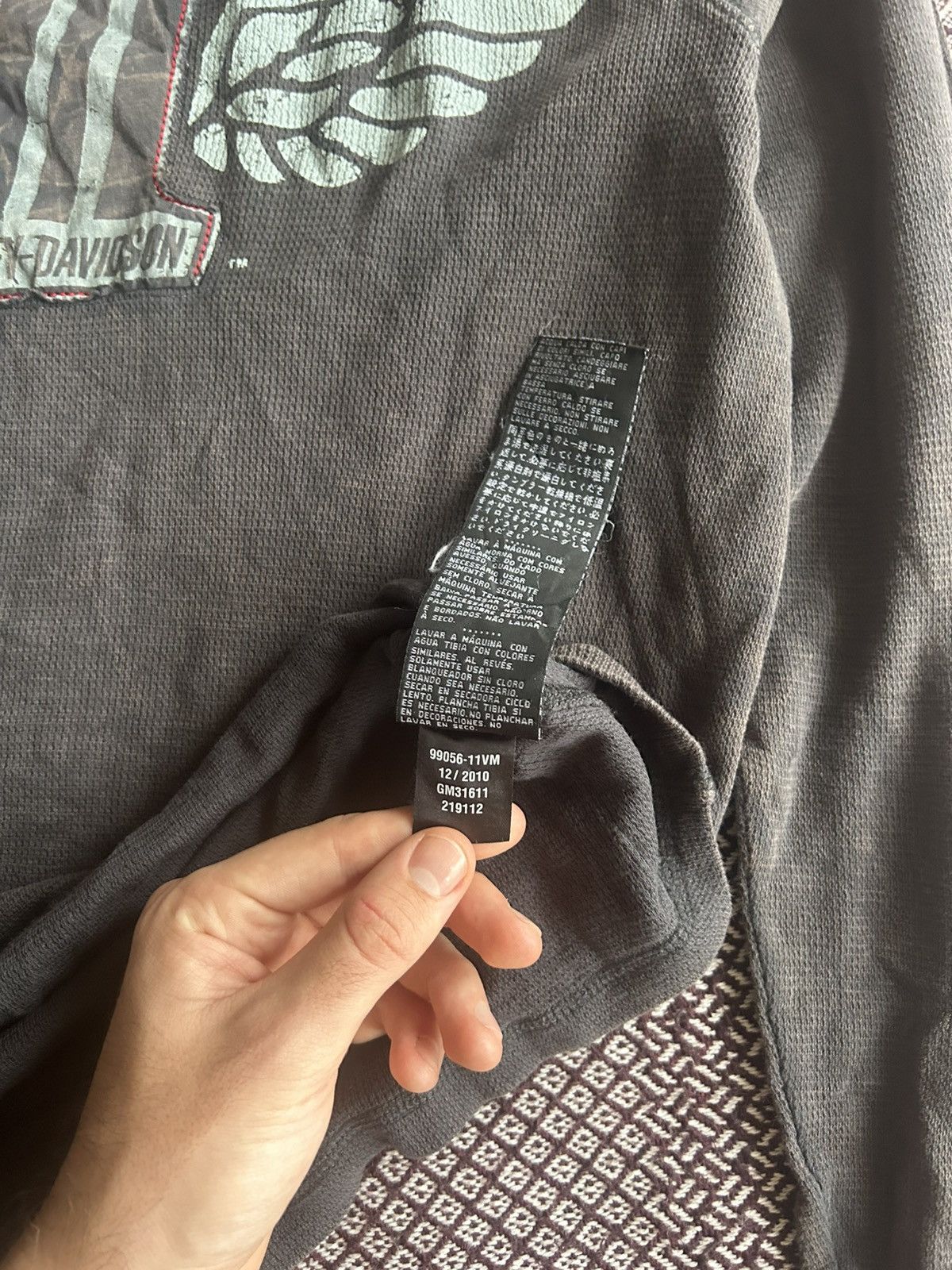 Harley Davidson Vintage Harley Davidson Faded Thrashed Condition Size M Rare Size US M / EU 48-50 / 2 - 12 Thumbnail