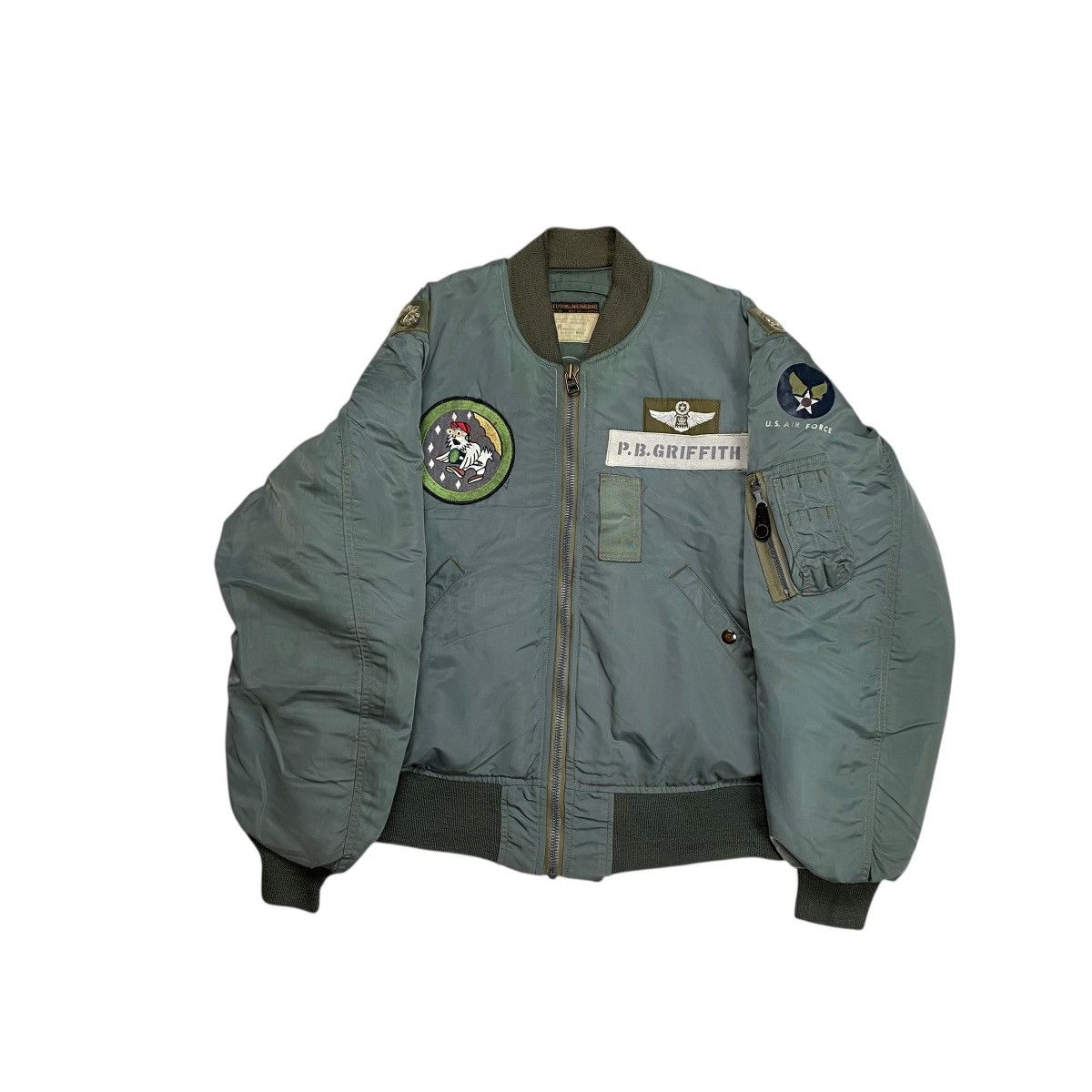 Buzz Rickson's × Toyo Enterprises Buzz Rickson Type B-15D P.D.GRIFFITH Military Bomber Jacket Size US L / EU 52-54 / 3 - 4 Thumbnail