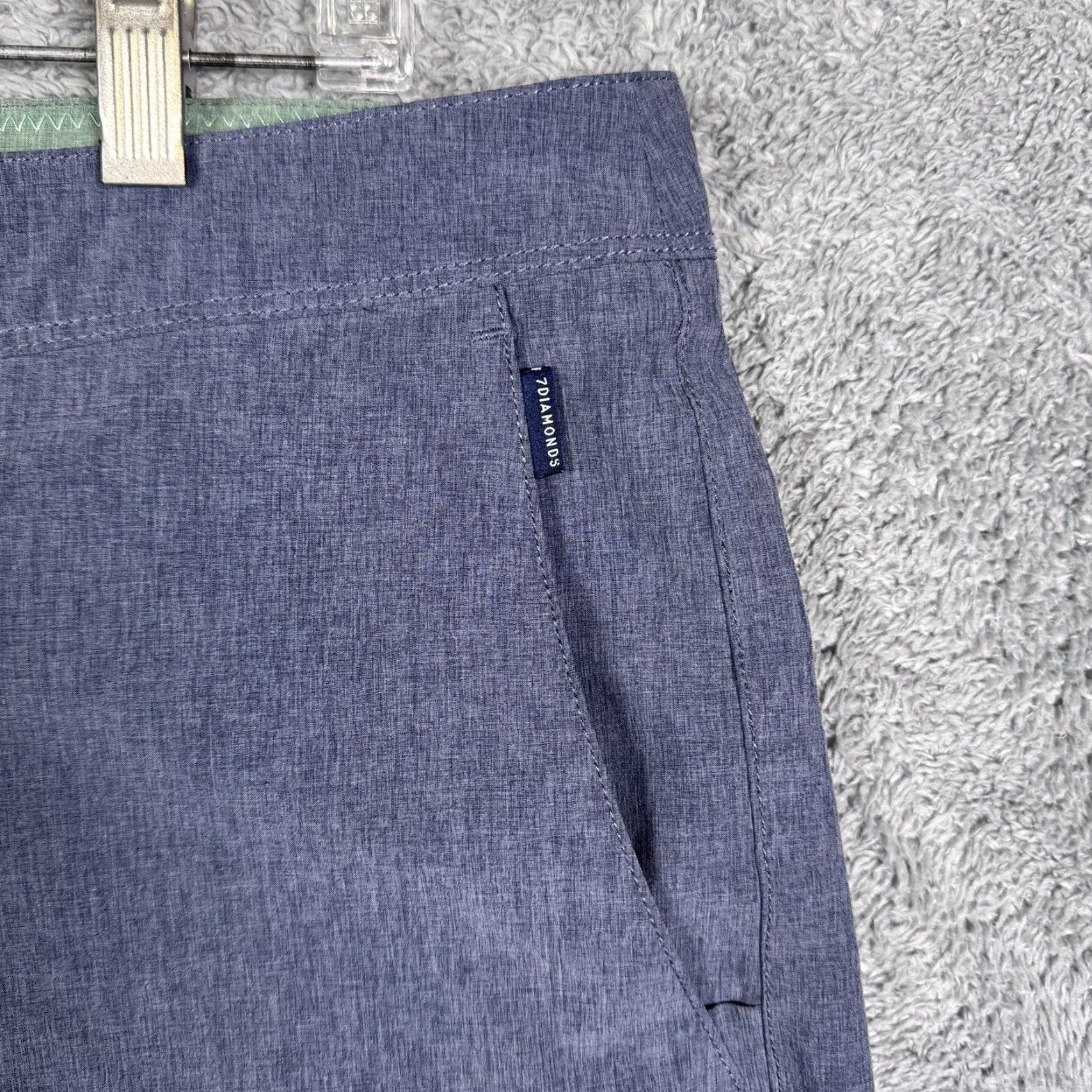 Vintage 7 Diamonds Aeroplane Shorts Mens 38x7 Performance Lightweight Wicking Stretch Size US 38 / EU 54 - 5 Thumbnail