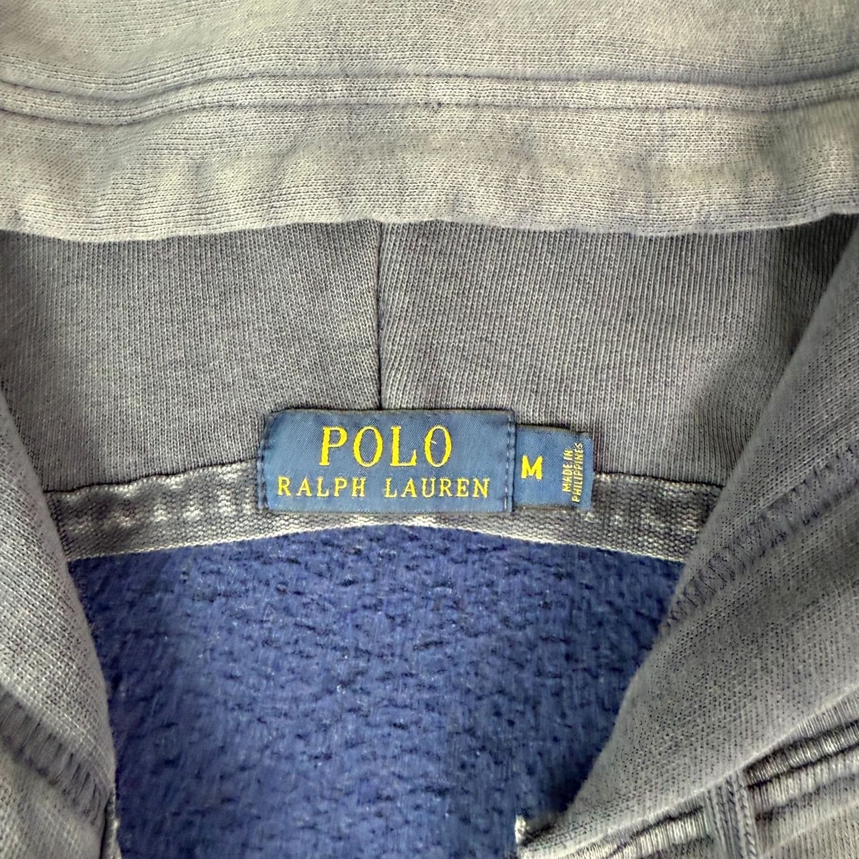 Polo Ralph Lauren VINTAGE Polo Ralph Lauren Hoodie Mens M Blue Faded Thrashed Distressed Boxy Zip Size US M / EU 48-50 / 2 - 6 Thumbnail