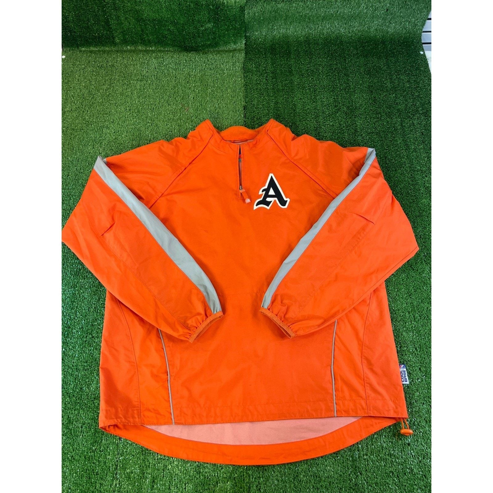 Majestic Majestic MLB Athletics Batting Jacket Mens LG Orange Size US L / EU 52-54 / 3 - 1 Thumbnail