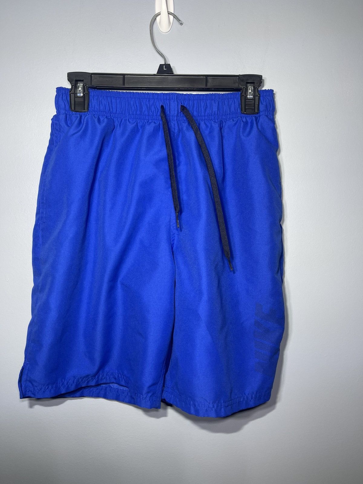 Nike Nike Swim Shorts Men’s Sz M Swimming Trunks Blue Drawstring Size US 30 / EU 46 - 3 Thumbnail