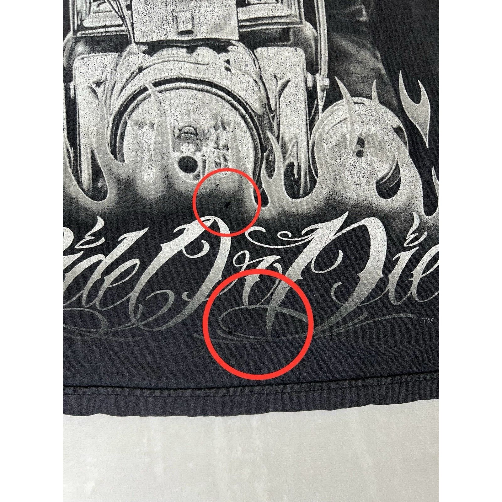 Other Vintage Ride or Die My Old Lady Motorcycle David Gonzales T- Size US XXL / EU 58 / 5 - 4 Thumbnail