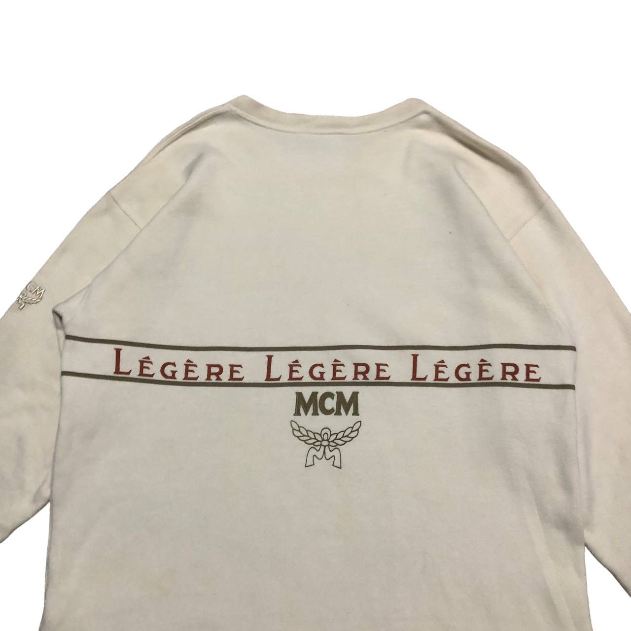 MCM VINTAGE MADE IN ITALY MCM LEGERE SPELLOUT LOGO SWEATSHIRT Size US L / EU 52-54 / 3 - 4 Thumbnail