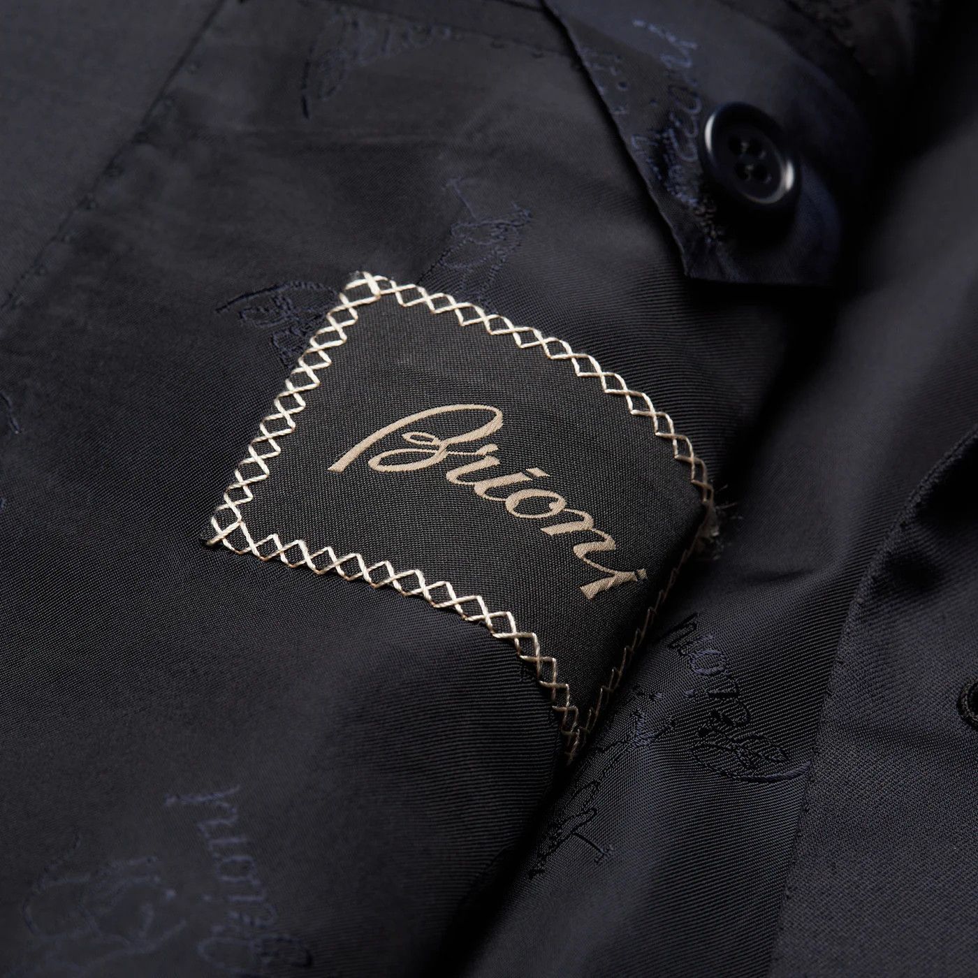 Brioni BRIONI "CATONE" Handmade Navy Blue Wool Suit Short Portly Size 52R - 8 Thumbnail