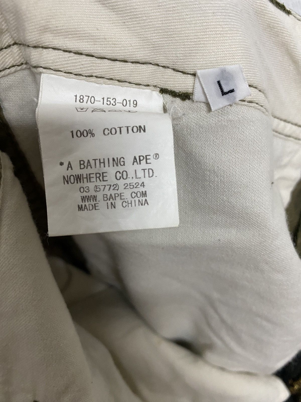 Bape BAPE A Bathing Ape 1st Camo Short Cargo Pants Size US 36 / EU 52 - 10 Thumbnail