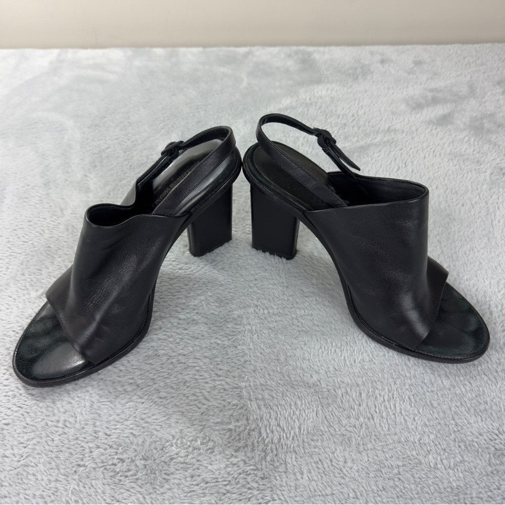 Alexander Wang Alexander Wang Black Leather Heels Women’s Size 8 US/38 EU Size US 8 / IT 38 - 9 Thumbnail