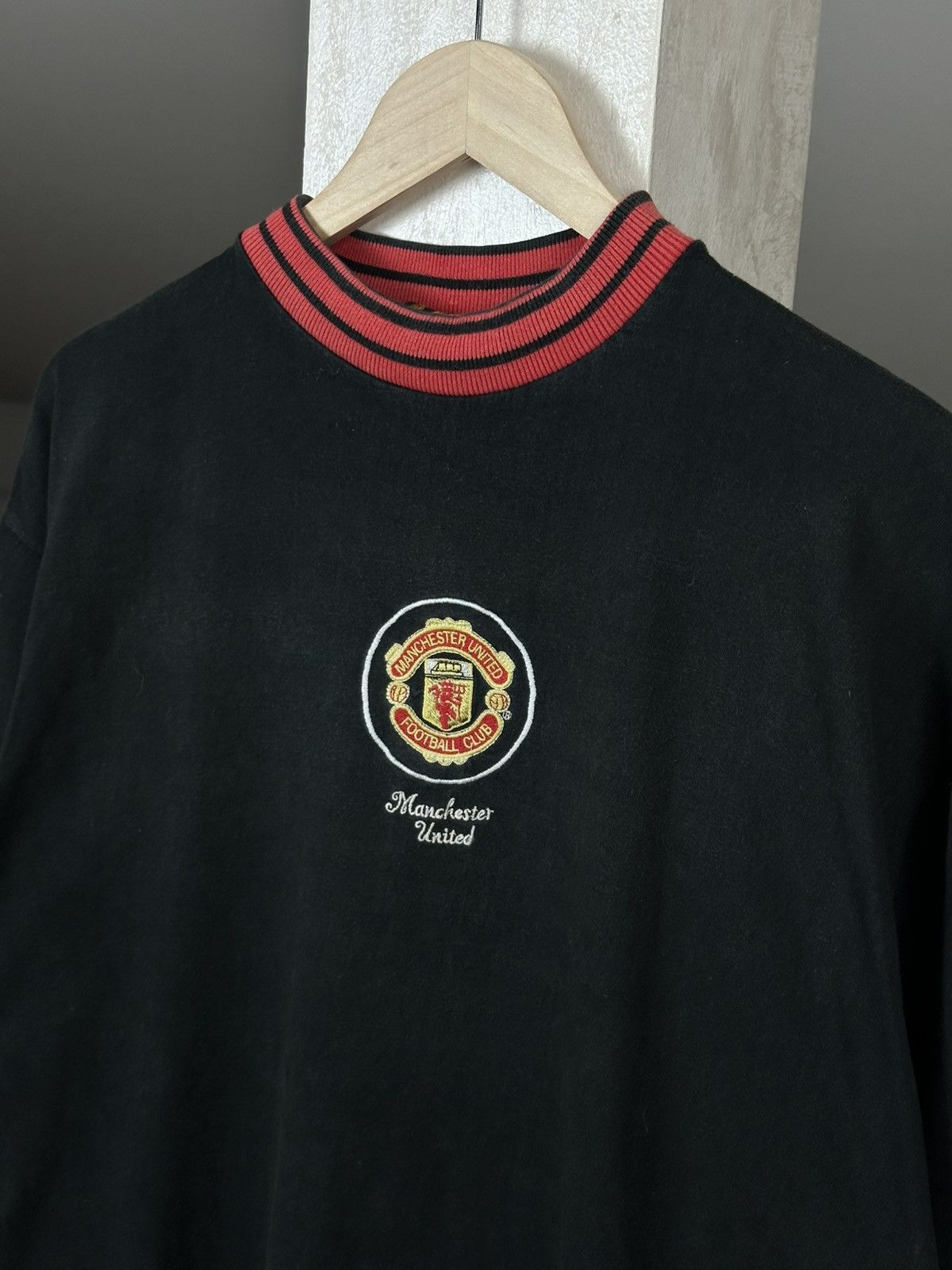 Vintage Vintage Manchester United Football Tee 90s Centre Logo Faded Size US L / EU 52-54 / 3 - 4 Thumbnail