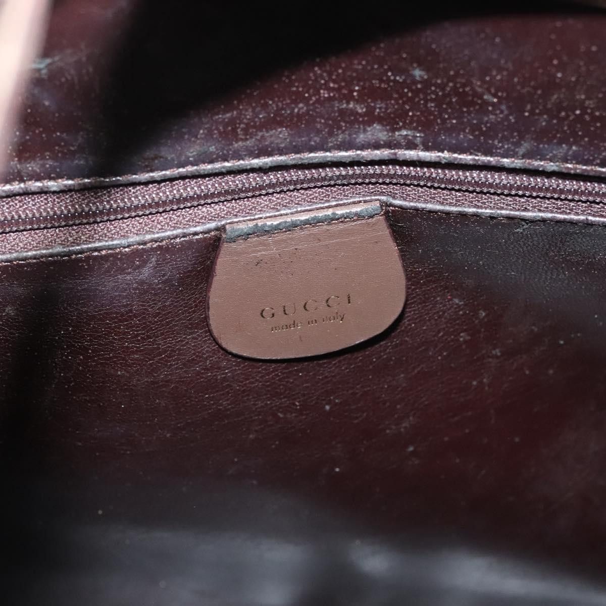 Gucci GUCCI Hand Bag Leather Brown Gold 000 1998 000 1998 Size ONE SIZE - 15 Thumbnail