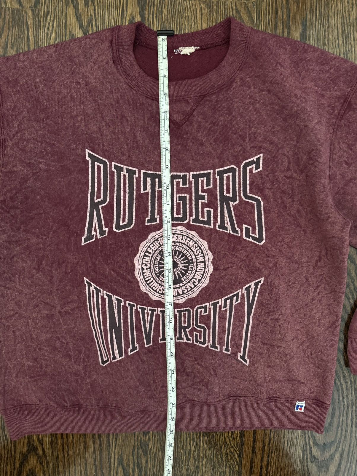 Russell Athletic Vtg 90s Rutgers University Russell Athletic Crewneck Fade Size US XL / EU 56 / 4 - 5 Thumbnail