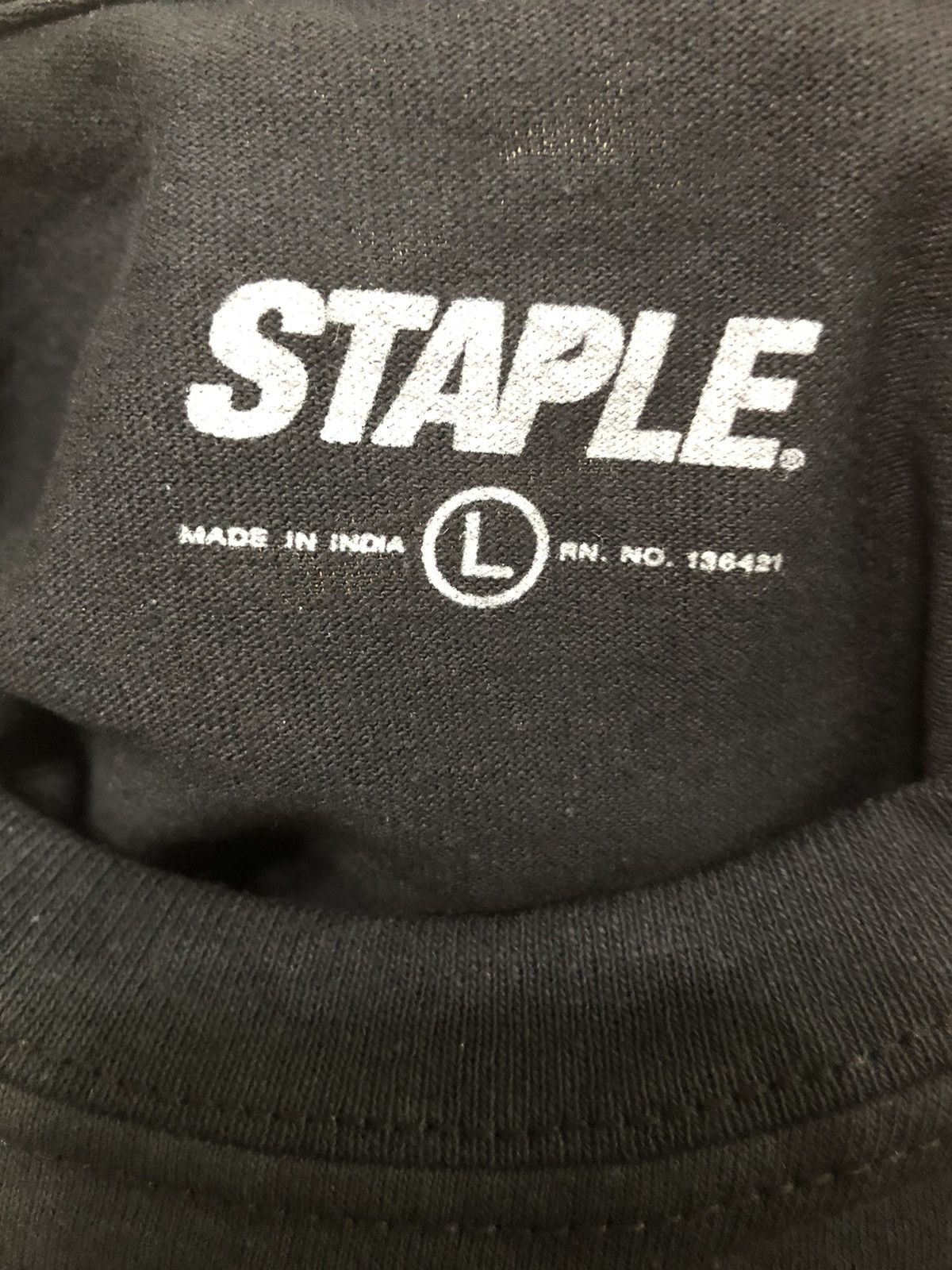 Staple Staple Black OMA Tee Size US L / EU 52-54 / 3 - 3 Thumbnail