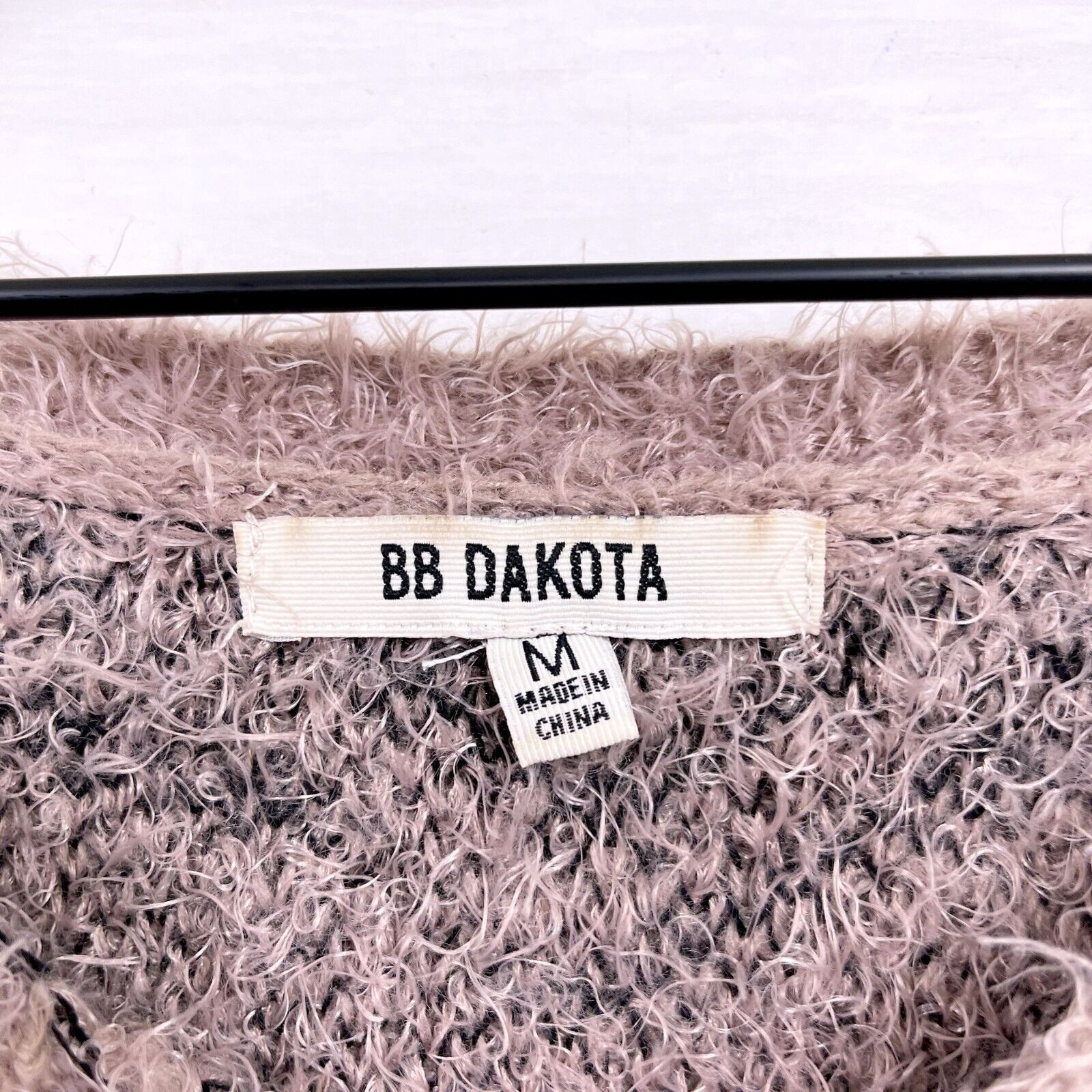 BB Dakota BB Dakota Fuzzy Knit Aztec Tunic Sweater Pink Black Womens M Size M / US 6-8 / IT 42-44 - 6 Thumbnail