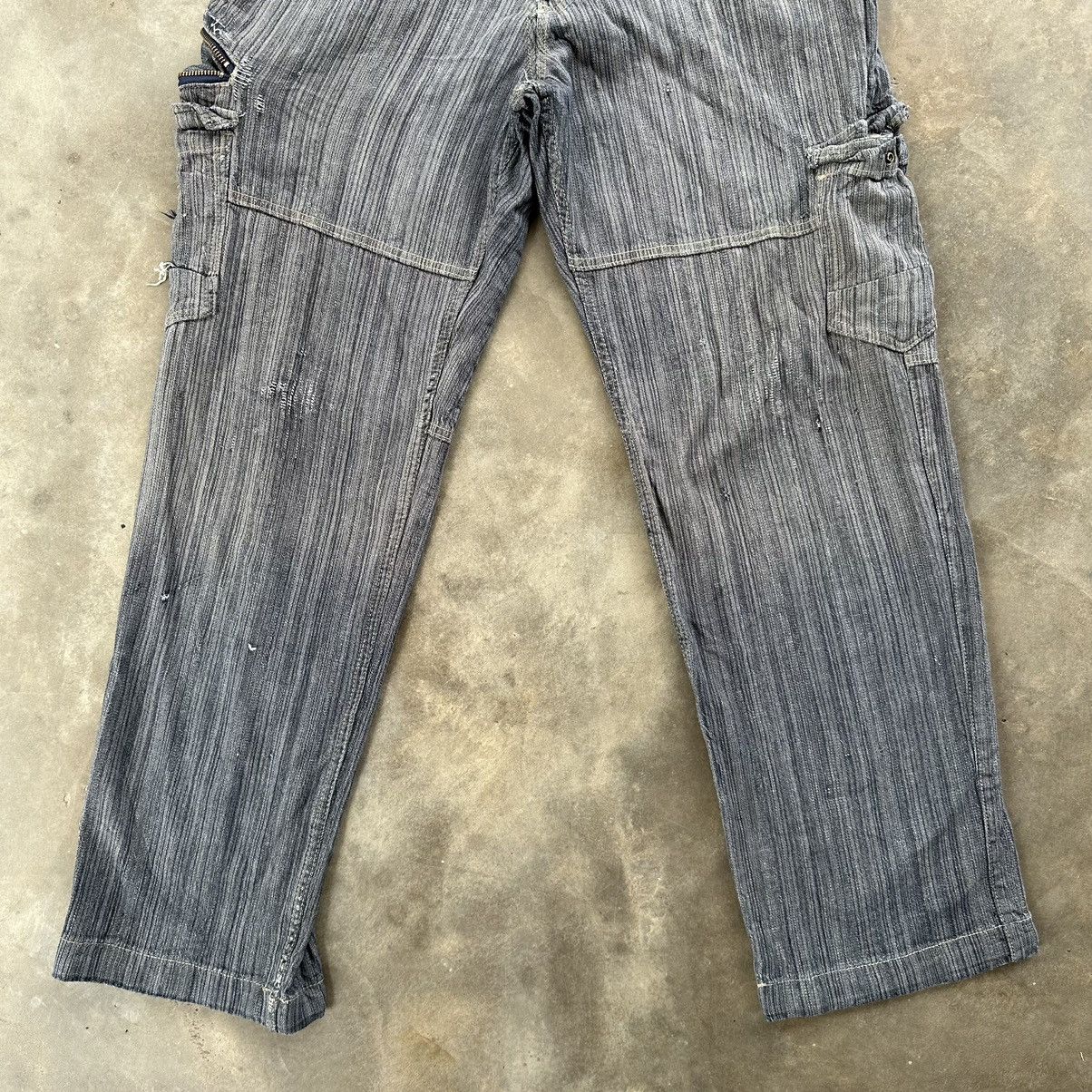 Japanese Brand × Jean × Vintage Vintage Dogman Faded Stretch Denim Cargo Pants Size US 31 - 5 Thumbnail