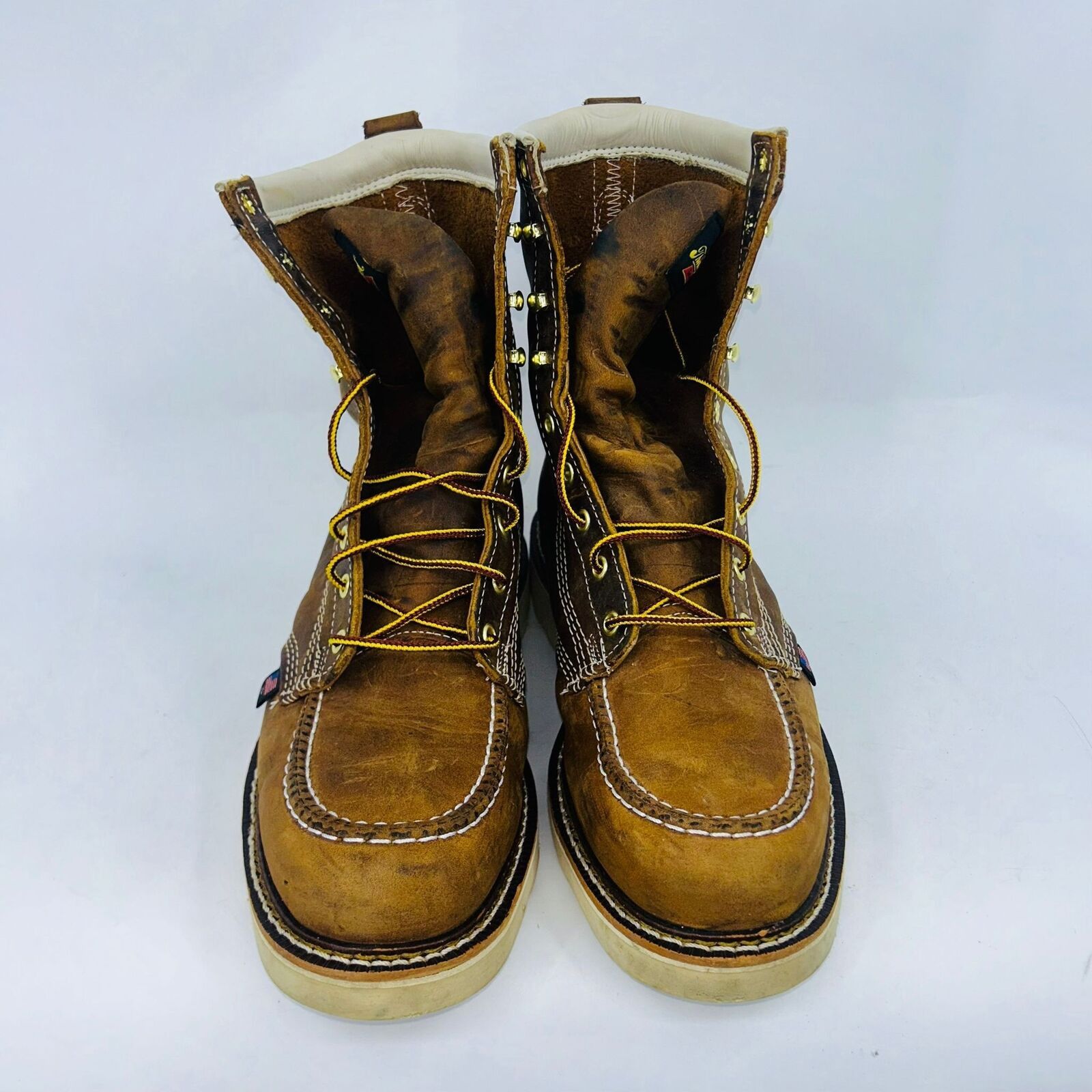 Thorogood THOROGOOD MENS 8" WEDGE SOLE MOC WORK BOOTS SIZE 11.5D Size US 11.5 / EU 44-45 - 2 Thumbnail