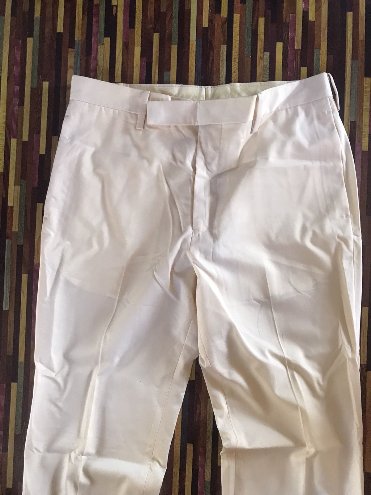 🔥🔥🔥 VTG WACKO MARIA SLACK PANTS handwritten wash tag