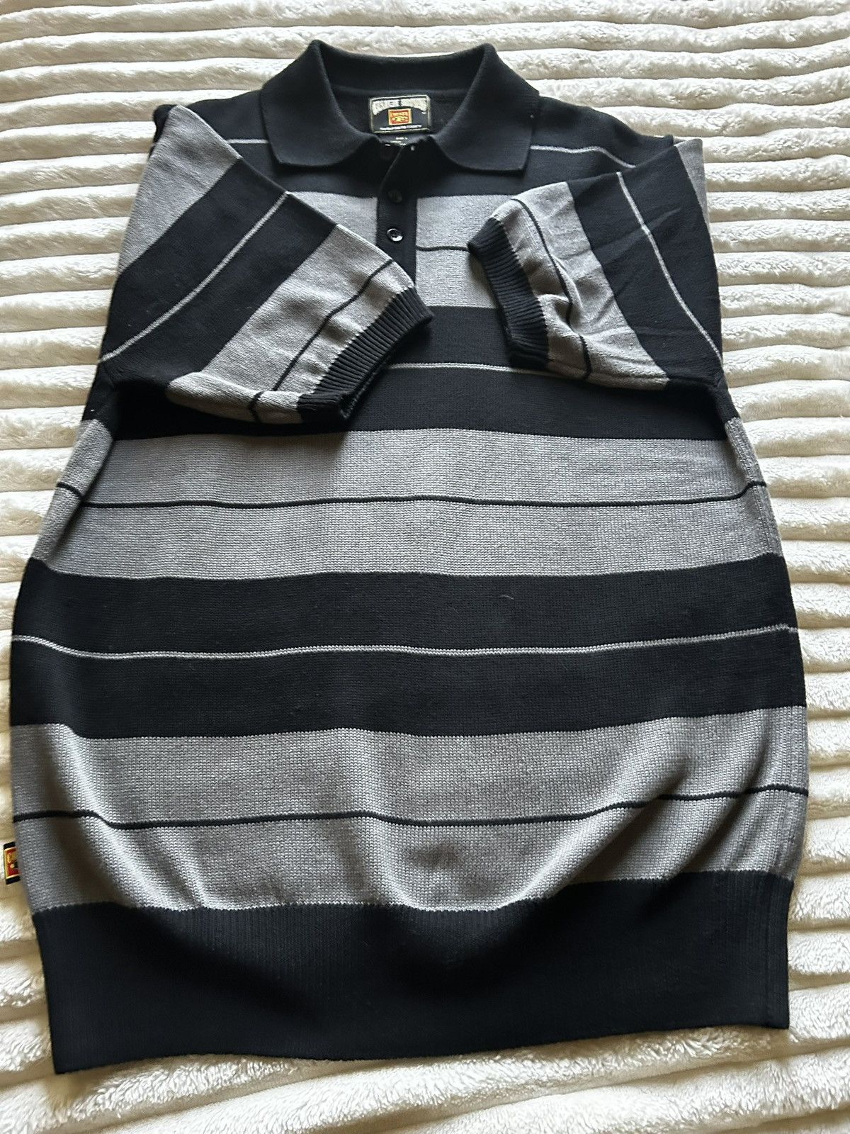 Other Fb county grey and black half button up Charlie Brown shirt Size US L / EU 52-54 / 3 - 3 Thumbnail