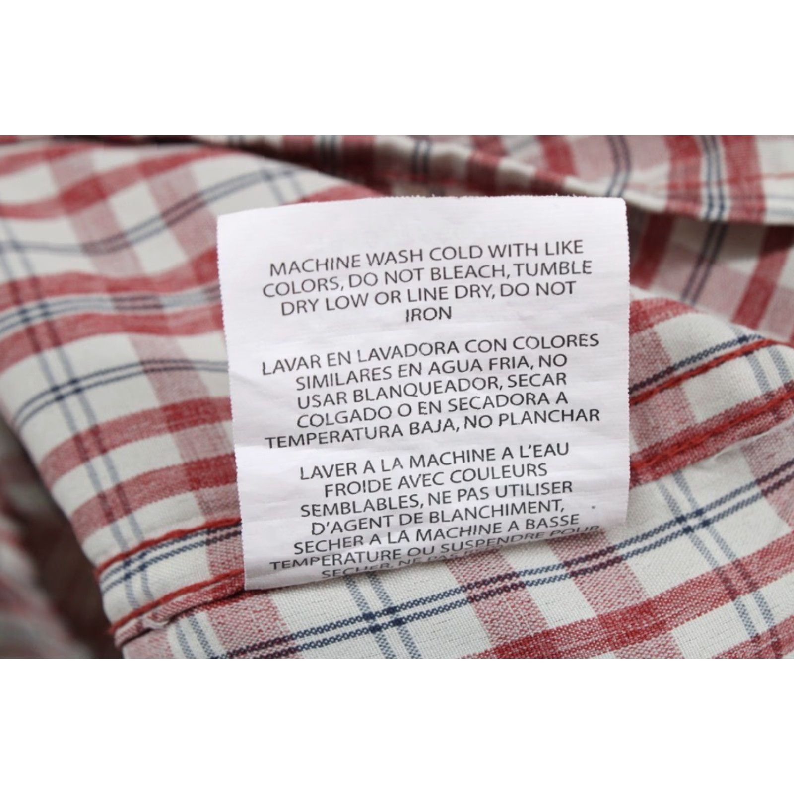 Wrangler Wrangler Outdoor Shirt Men's XXL Red Plaid Tab Sleeve Fishing Vented Zip Pocket Size US XXL / EU 58 / 5 - 7 Thumbnail