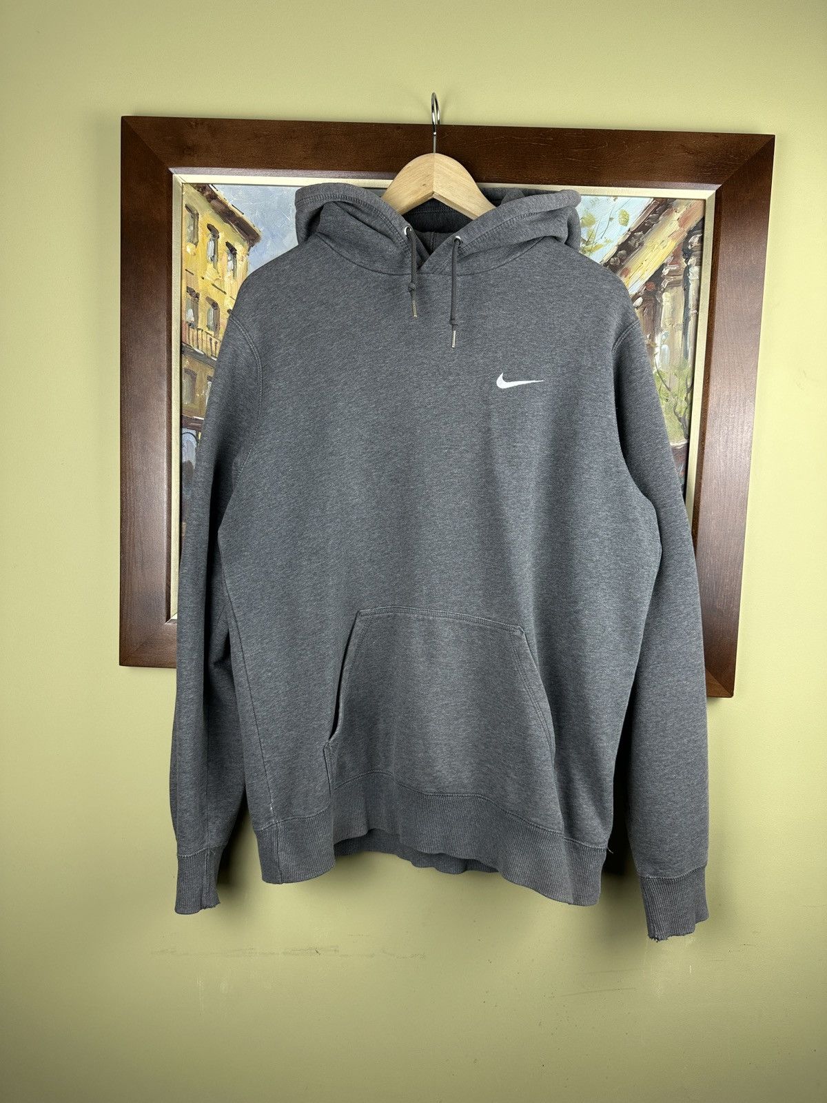Nike Nike grey swoosh embroided hoodie Size US M / EU 48-50 / 2 - 1 Thumbnail