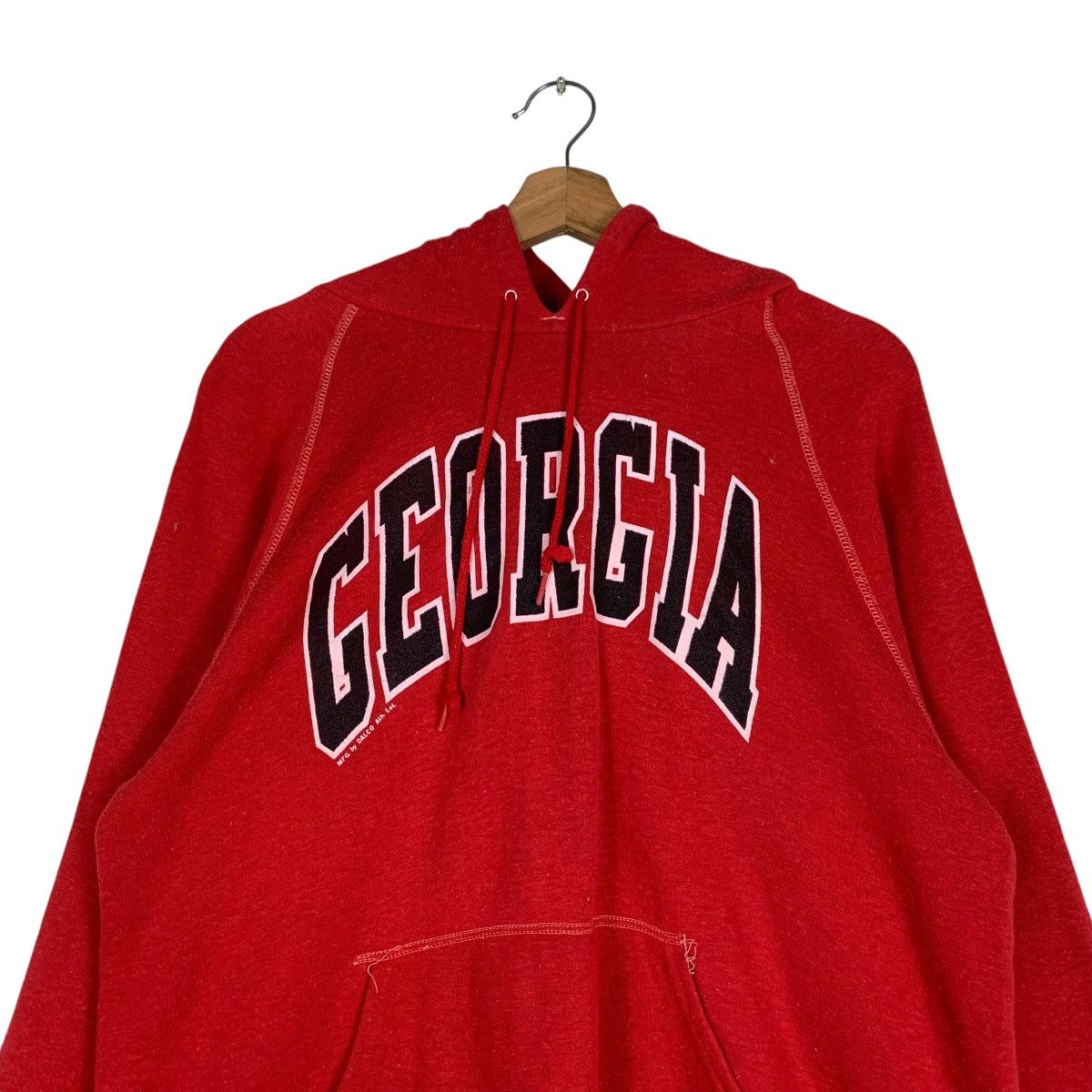 Vintage BASSETT WALKER Georgia Big Logo Pullover Hoodies #1218-C55 Size US L / EU 52-54 / 3 - 8 Thumbnail