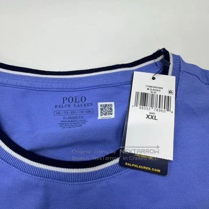 Polo Ralph Lauren Polo Ralph Lauren Striped Crew Neck Pony Embroidery SS T. Size US XXL / EU 58 / 5 - 4 Thumbnail