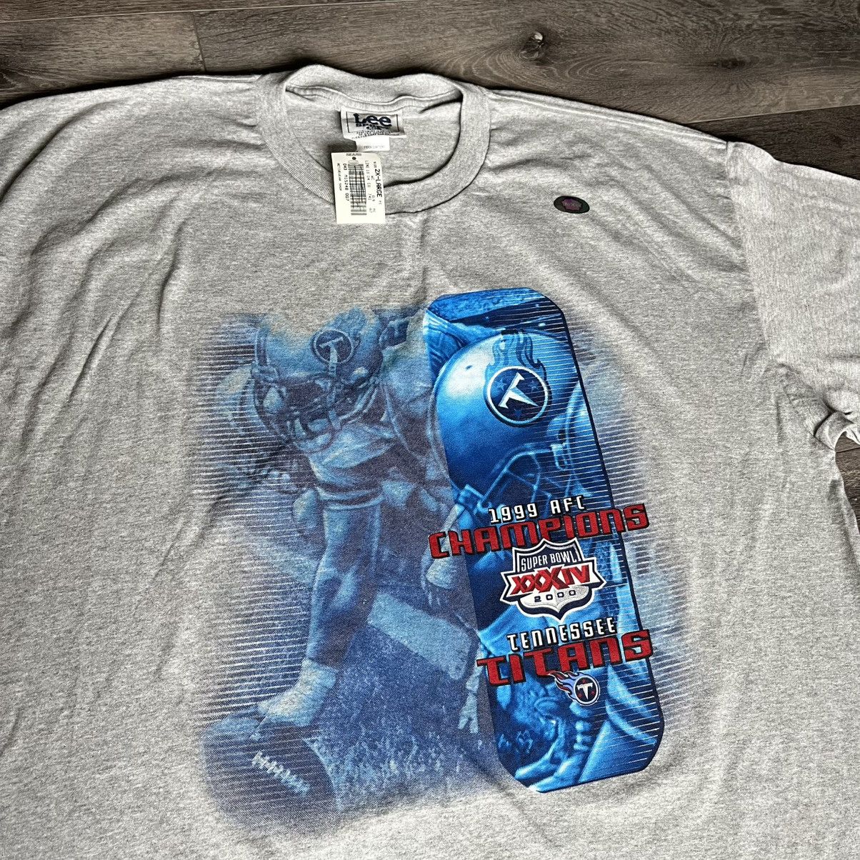 NFL New Vintage 1999 NFL Tennessee Titans AFC Champions T Shirt Size US XXL / EU 58 / 5 - 3 Thumbnail
