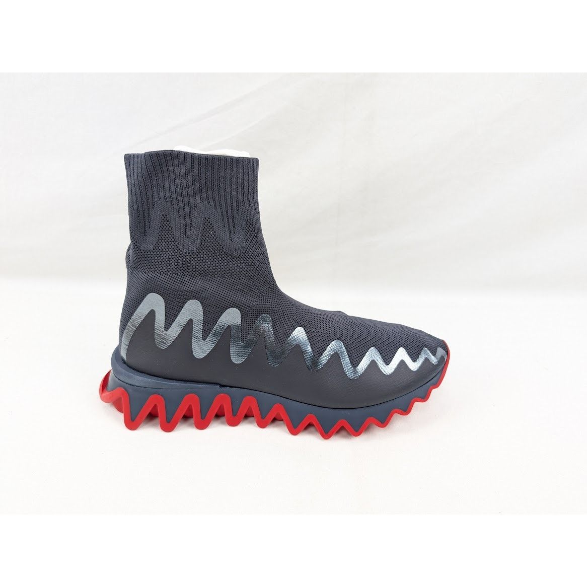 Christian Louboutin o1rshd1 Sharky Sock Pull-On Sneakers in Version Rock Size US 12 / EU 45 - 1 Thumbnail