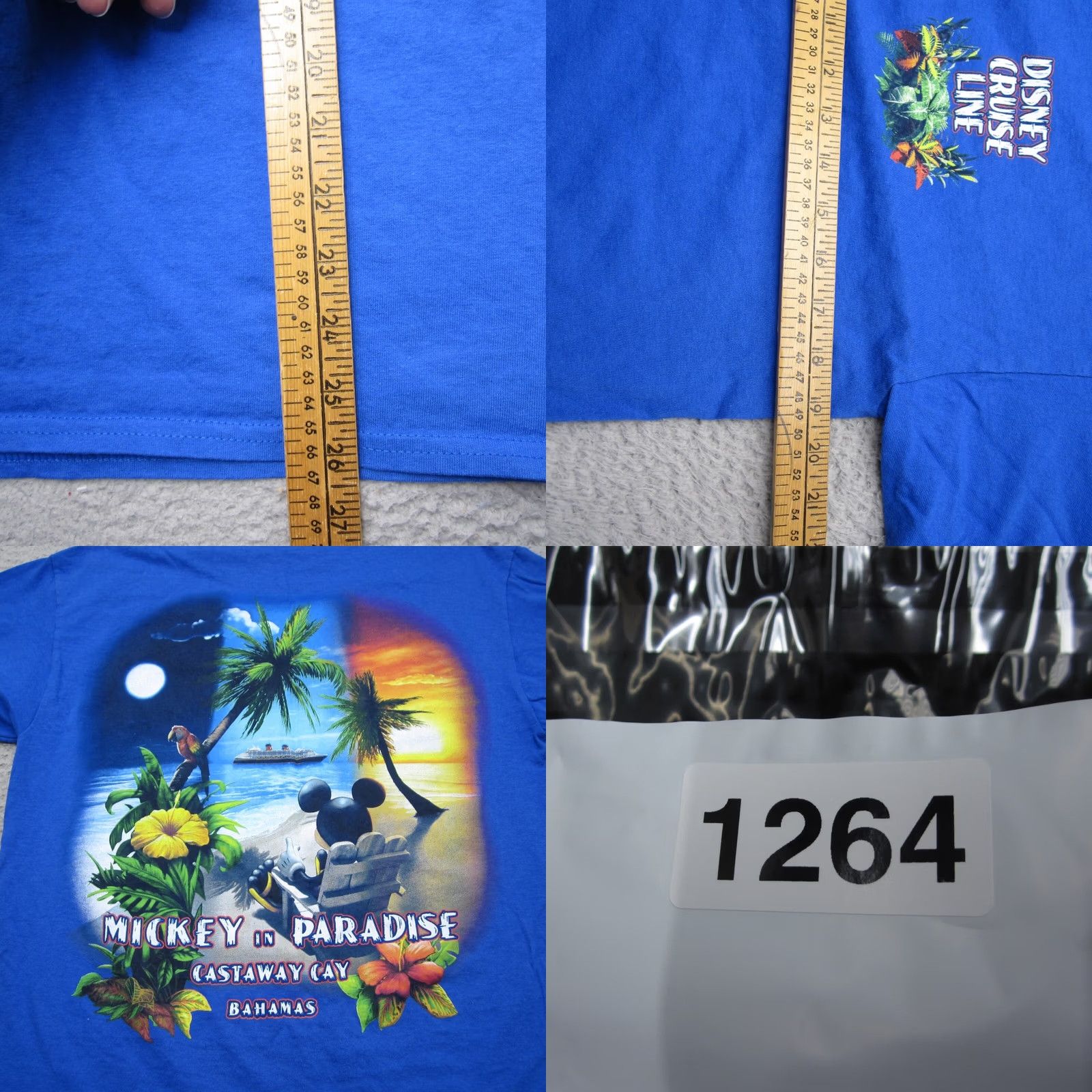 Disney Disney Shirt Mens Medium Blue Mickey Bahamas Disney Cruz Line Crew Short Sleeve Size US M / EU 48-50 / 2 - 8 Thumbnail