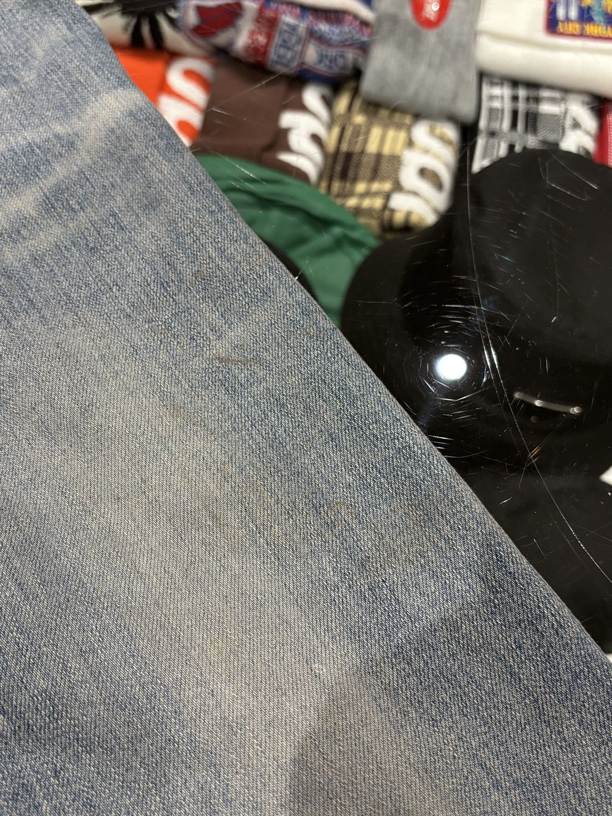 Amiri Amiri Clay Indigo Leather Stitch Logo Jeans Size: 33 Size US 33 - 9 Thumbnail