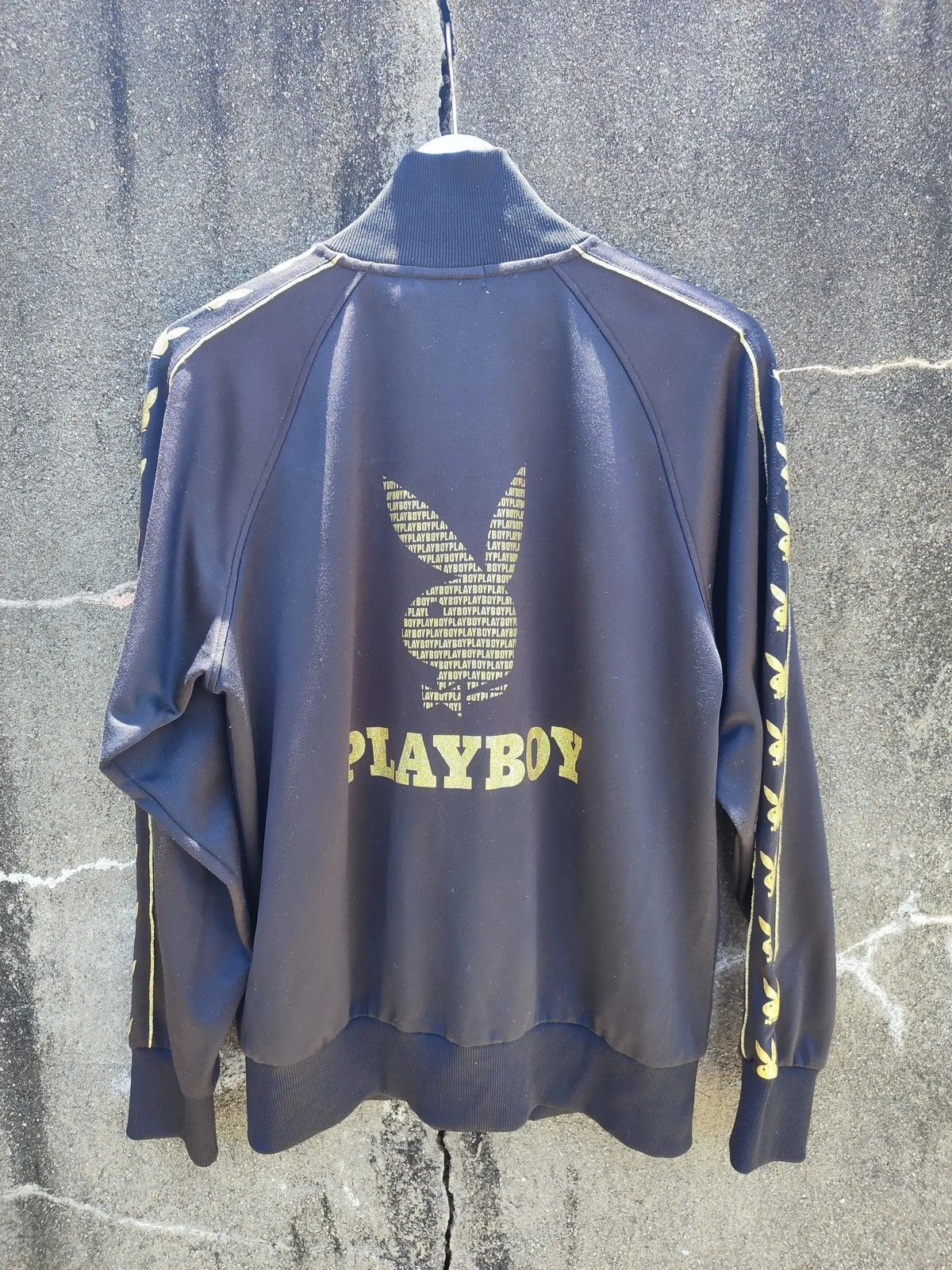 Playboy × Vintage Vintage Playboy Track Jacket Black/Gold (2000s) Size US M / EU 48-50 / 2 - 6 Thumbnail