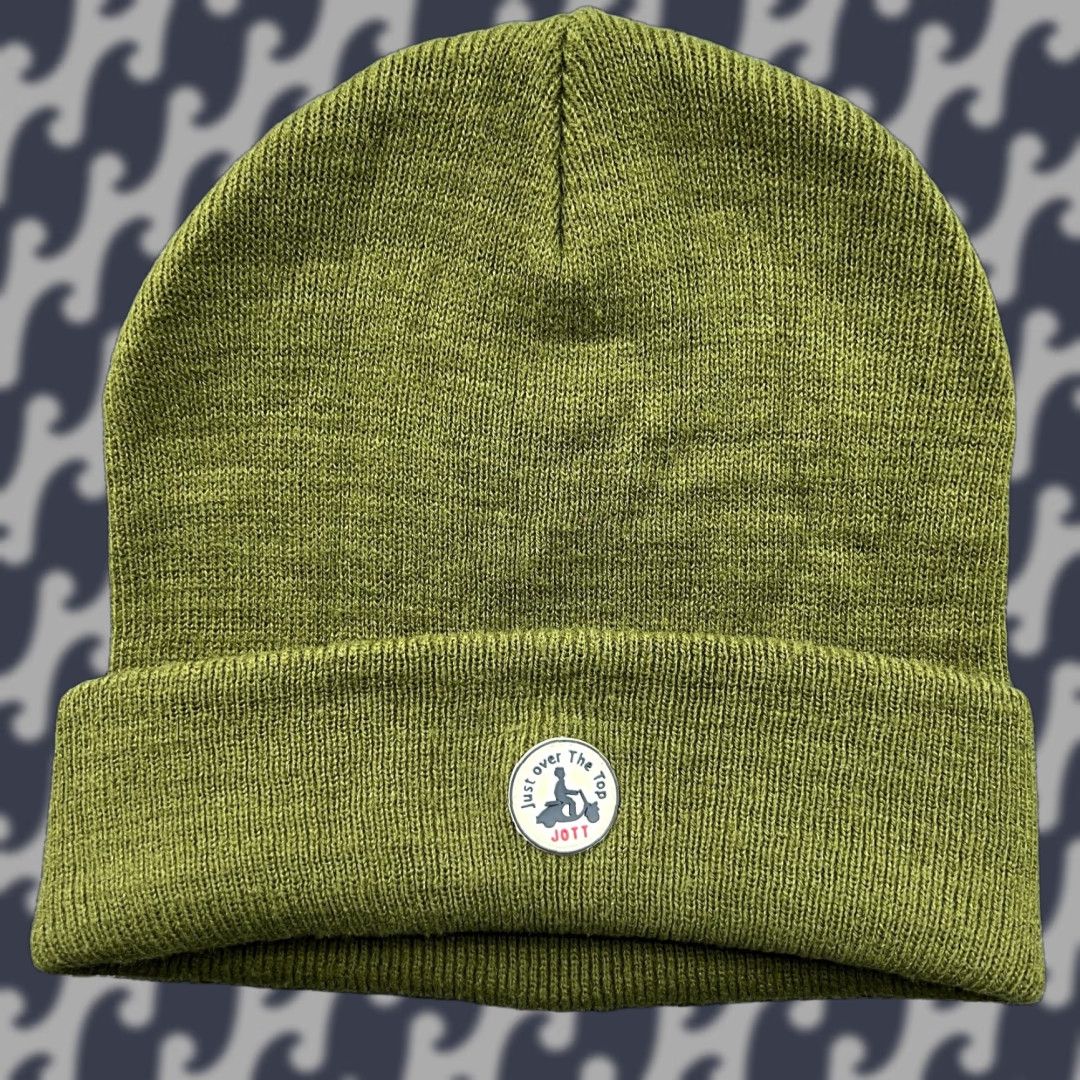 Vintage JOTT Beanie Green One Size Mens Hat Knit Acrylic Stretch Solid Beanie Hat Size US M / EU 48-50 / 2 - 1 Thumbnail