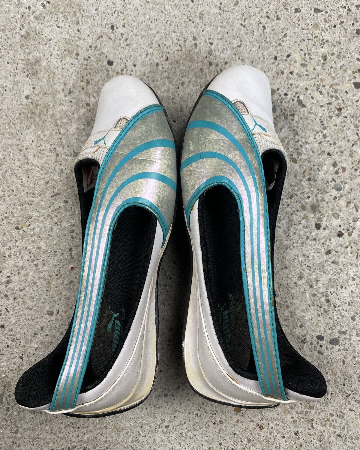Puma Puma vintage ballet flats ballerinas blue japan leather Size US 6.5 / IT 36.5 - 2 Thumbnail