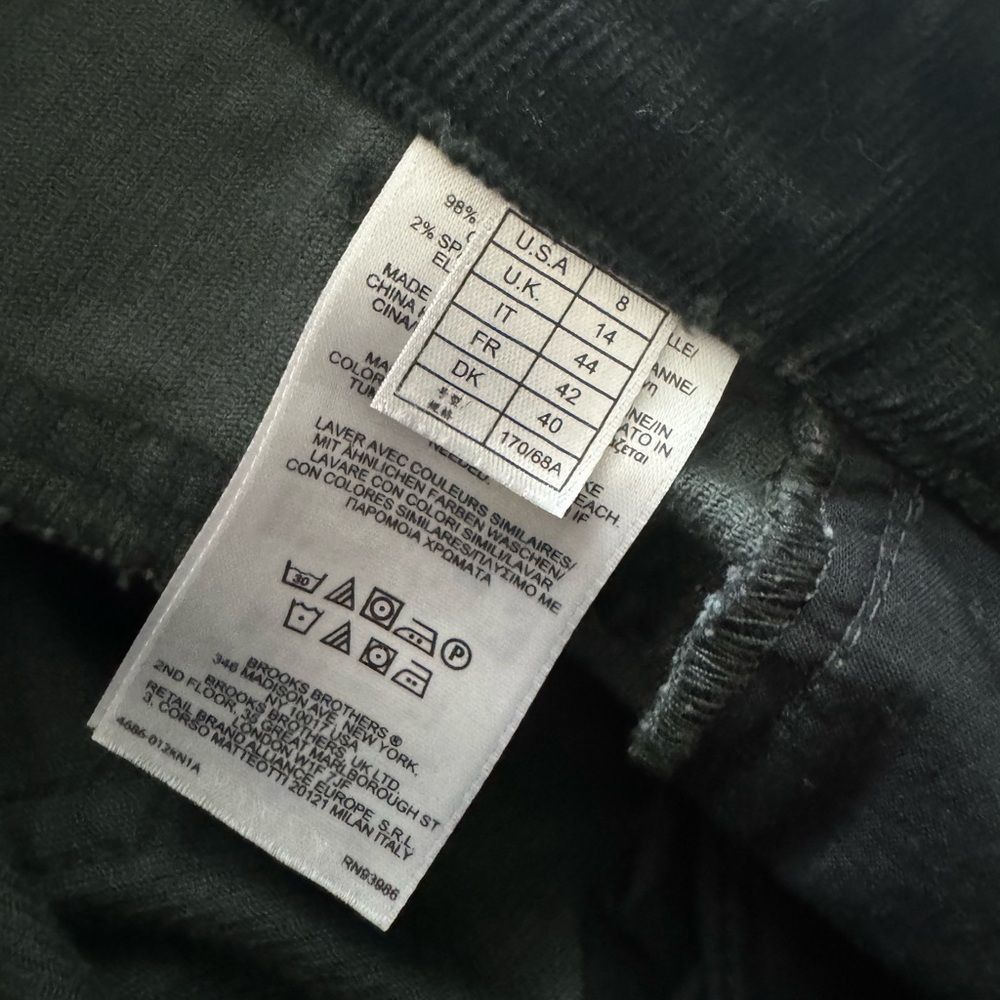 Brooks Brothers Brooks Brothers Black Corduroy Pants Women’s Size 8 Stretch Size 30" / US 8 / IT 44 - 4 Thumbnail