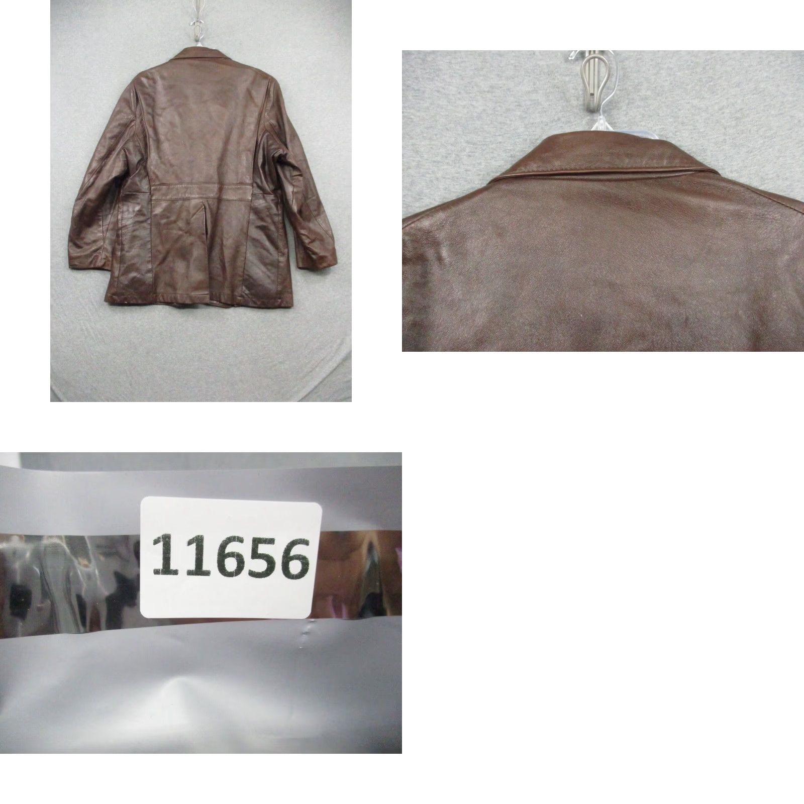 Vintage VINTAGE Ralph Edwards Leather Jacket Brown Men's 38R Made in USA Leather Jacket Casual USA Military Trench Coat Full Zip 38R Mens Brown Size US XXS / EU 40 - 9 Thumbnail