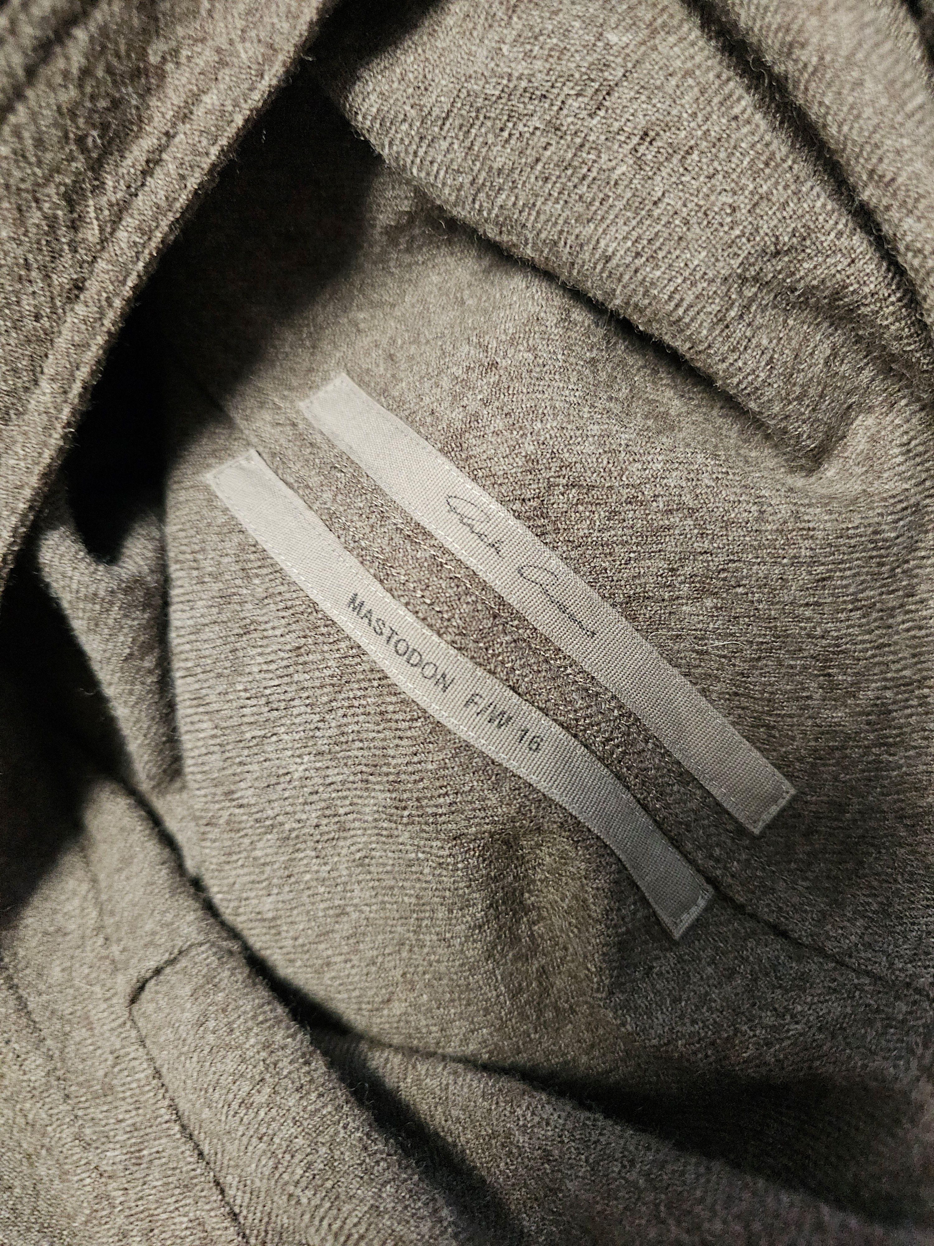 Rick Owens F/W16 Mastodon Wool Moody Tunic Size US L / EU 52-54 / 3 - 5 Thumbnail